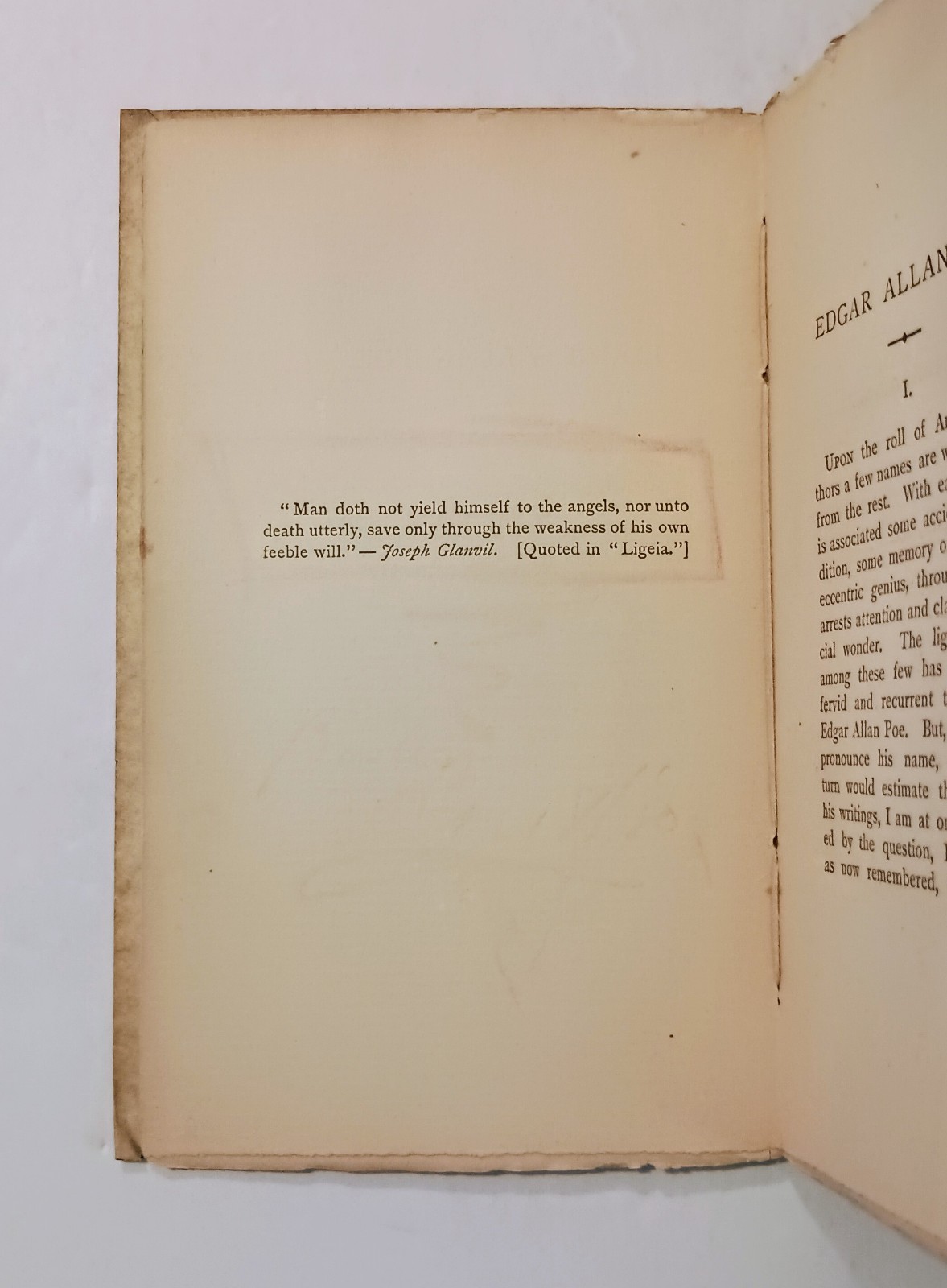 1881 EDGAR ALLAN POE by E.C. Stedman, 1st Edition, Biography