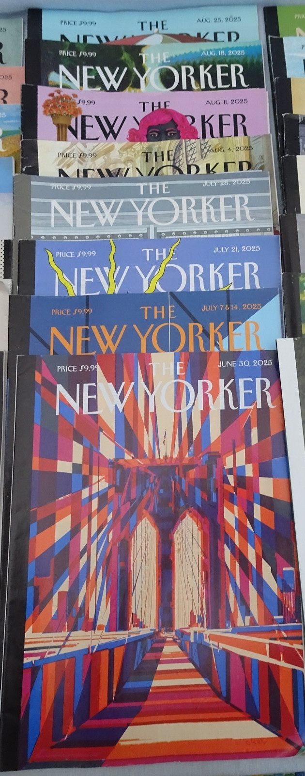 Lot Of 33 The New Yorker Magazines April-2025 to Jan 2026 Cartoons Art Articles