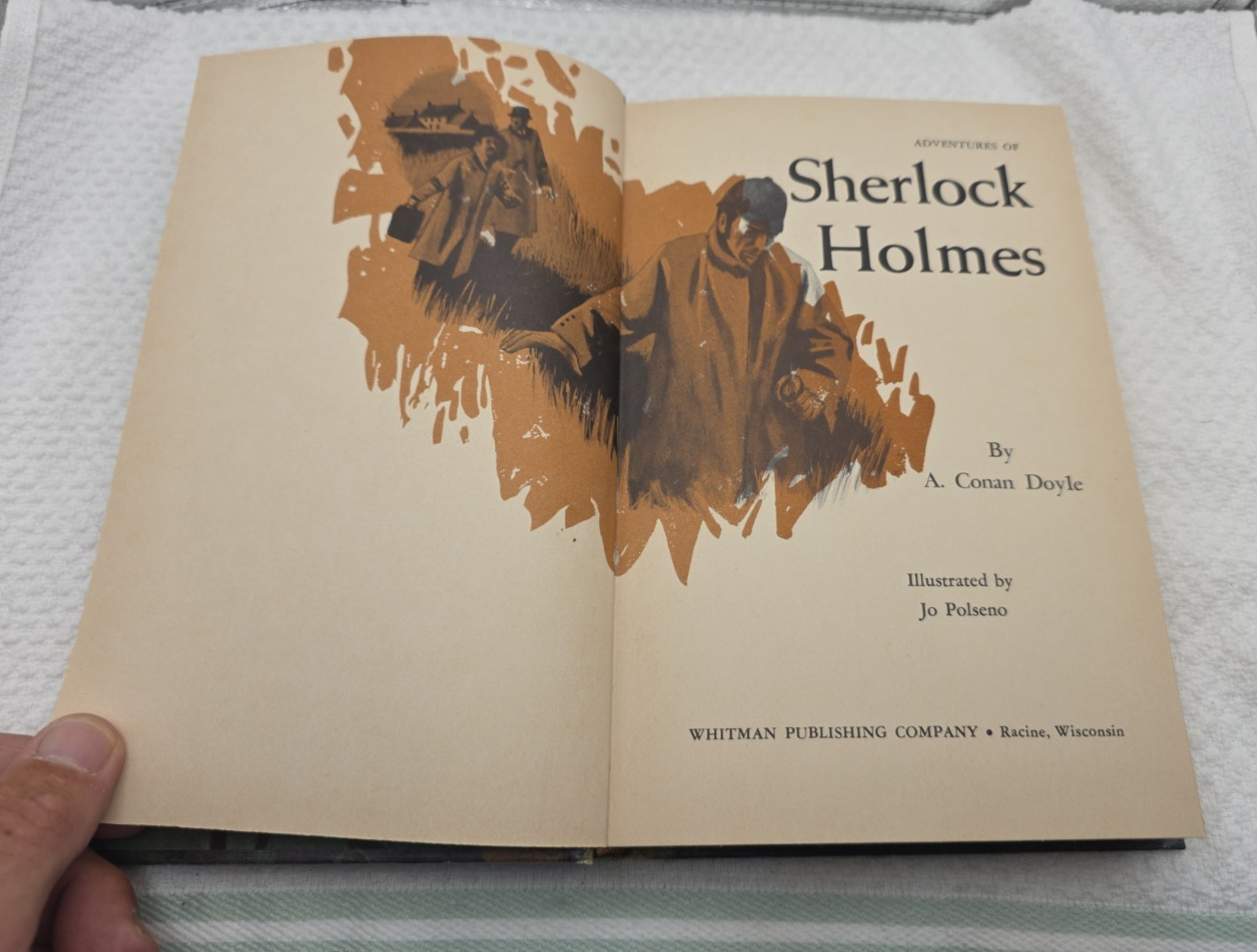 Adventures Of Sherlock Holmes. Hardcover. Whitman Classics Ed. 254 Pages