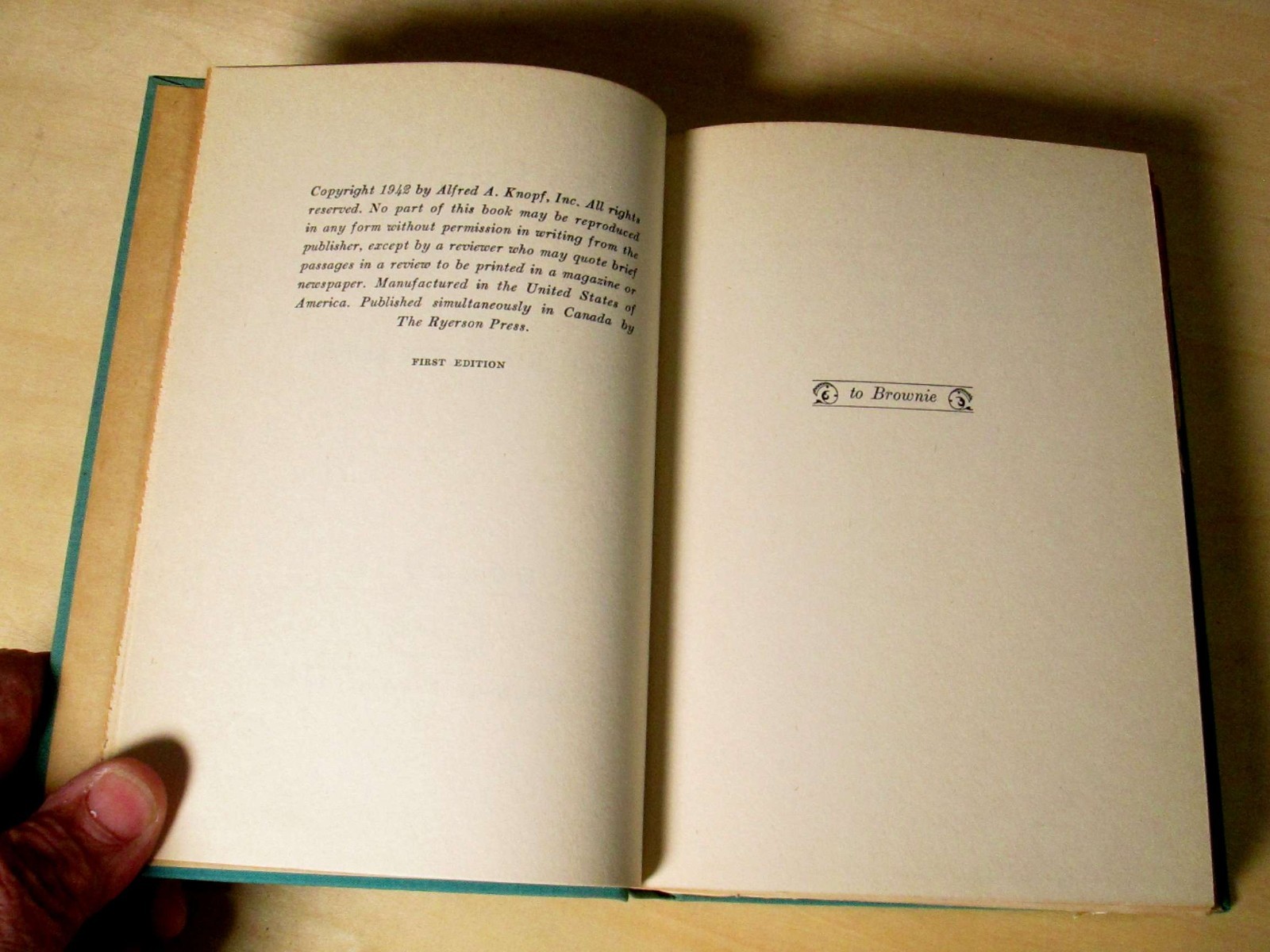 THE SUN DIAL Richard Austin Smith SIGNED 1st Edition 1942 Knopf/Borzoi Hardcover