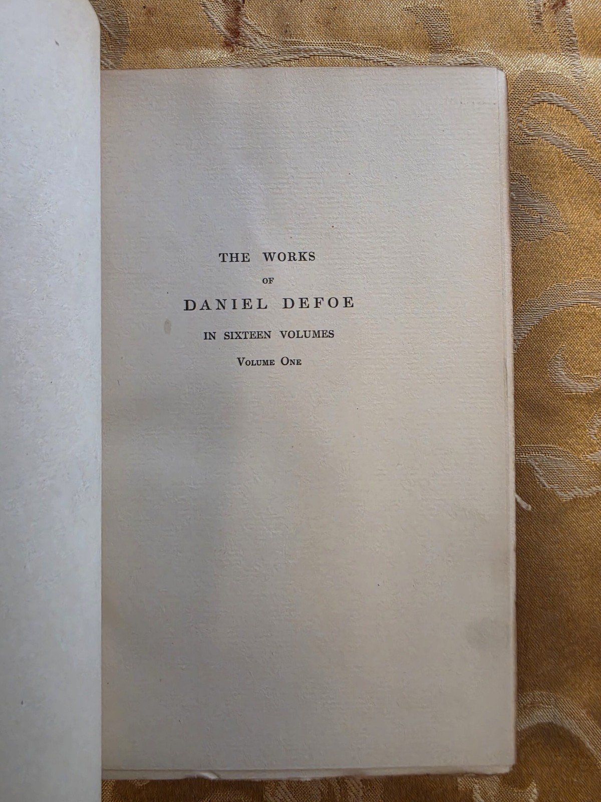 The Works of Daniel Defoe in Sixteen Volumes – Limited Edition
