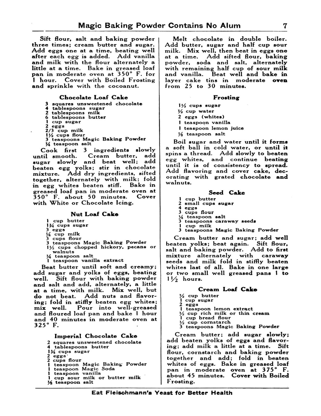 1930 The Magic Cook Book 50 Pages