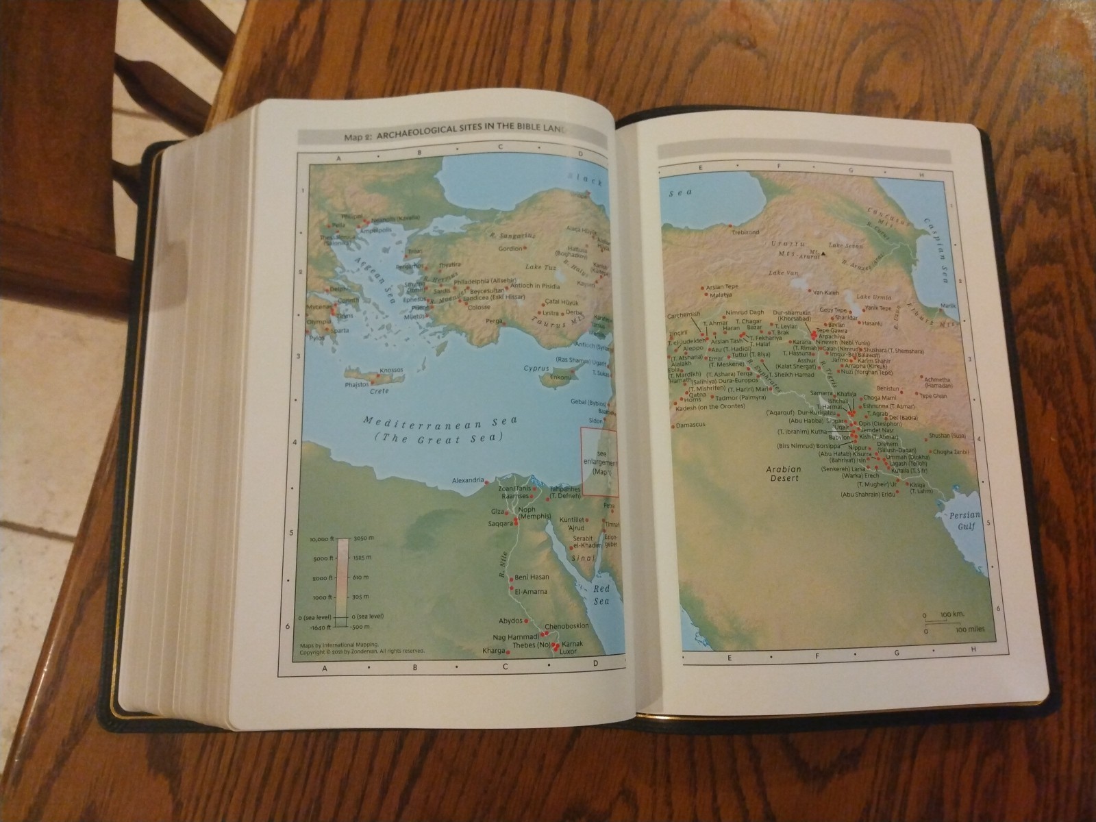 Kjv Thompson Chain-Reference Bible LARGE PRINT ~ Retail $189.99~ Cowhide Leather