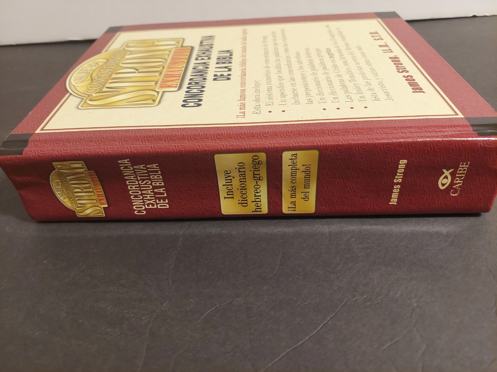 Nueva Concordancia Strong Exhaustiva de la Biblia by James Strong (2002,…