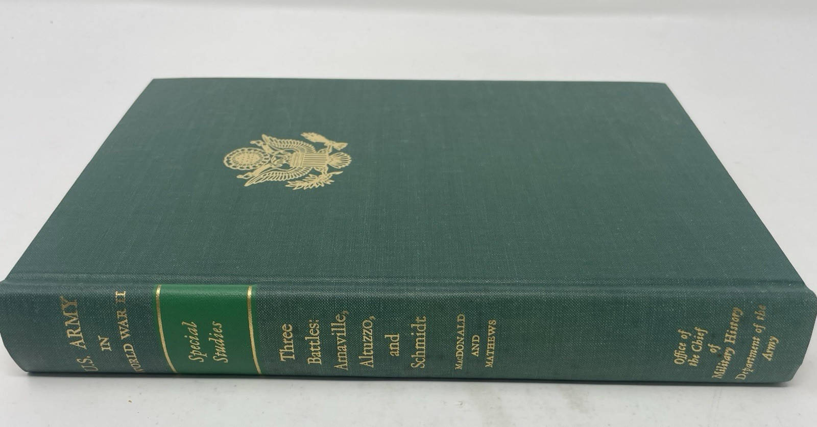 US Army in WWII Special Studies 3 Battles Amaville Altuzzo & Schmidt Macdonald