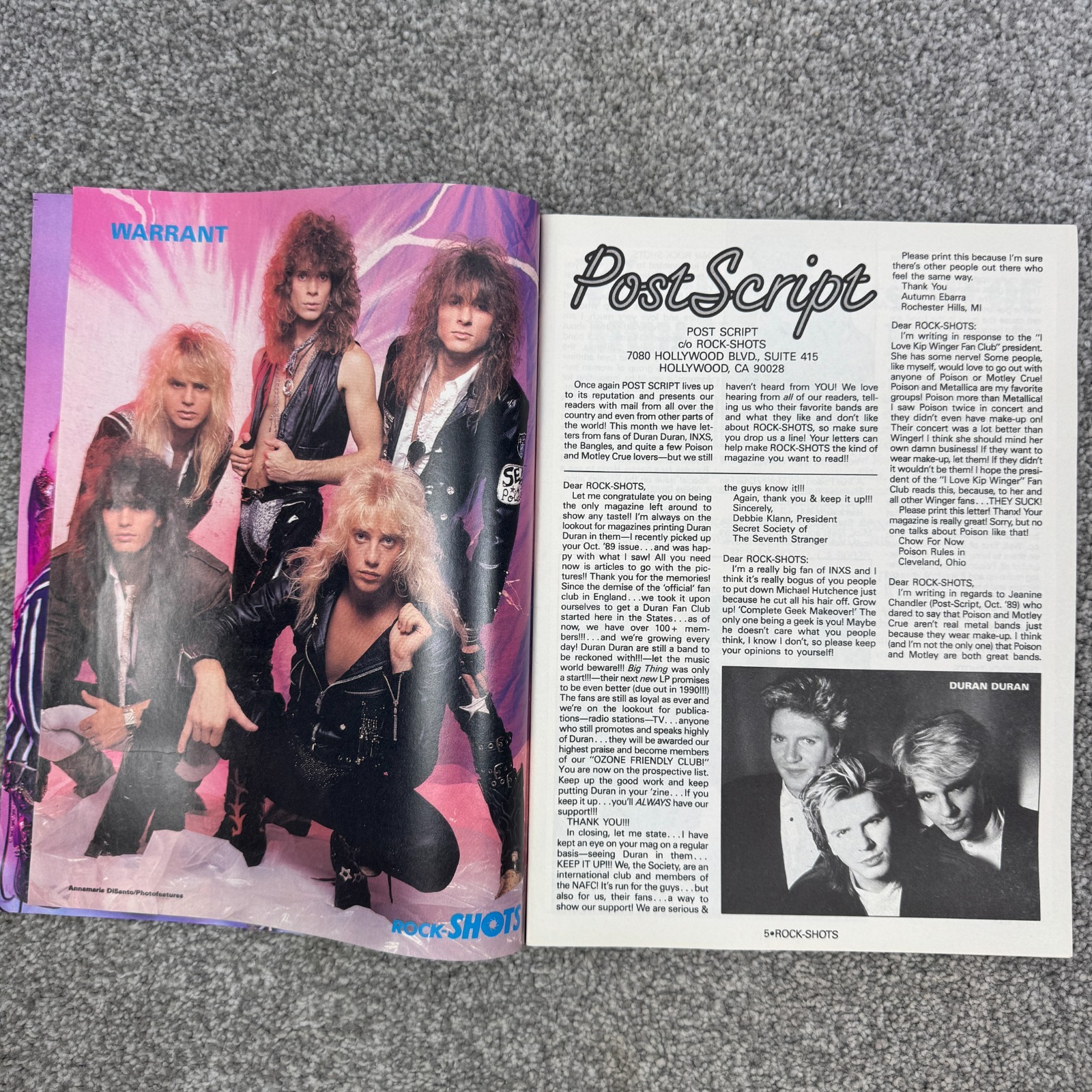 Creem Rock-Shots Magazines January & April 1990 NKOTB Milli Vanilli & Warrant