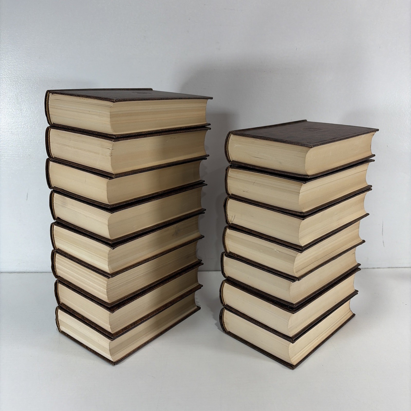 Charles Dickens Series Of 15 Leather Bound Books Odhams Press Limited