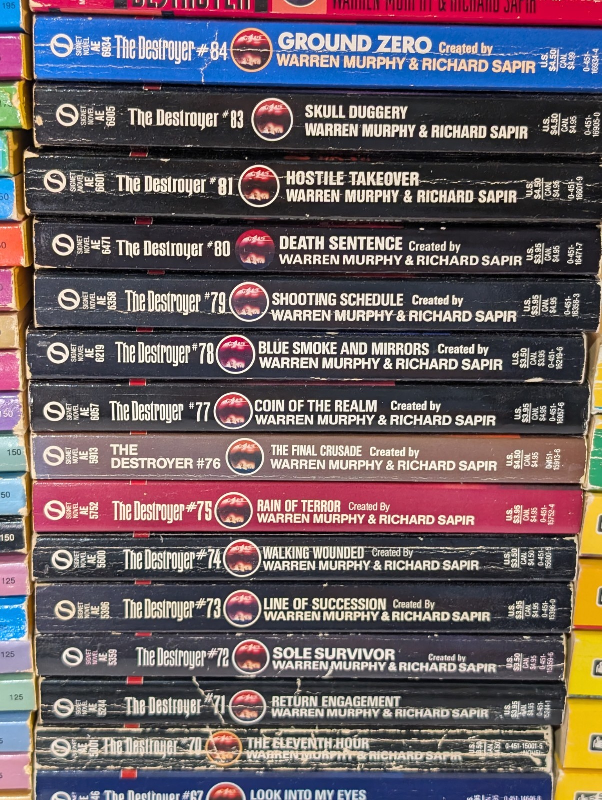 The Destroyer Series Lot 113 Books Warren Murphy Richard Sapir Remo Williams