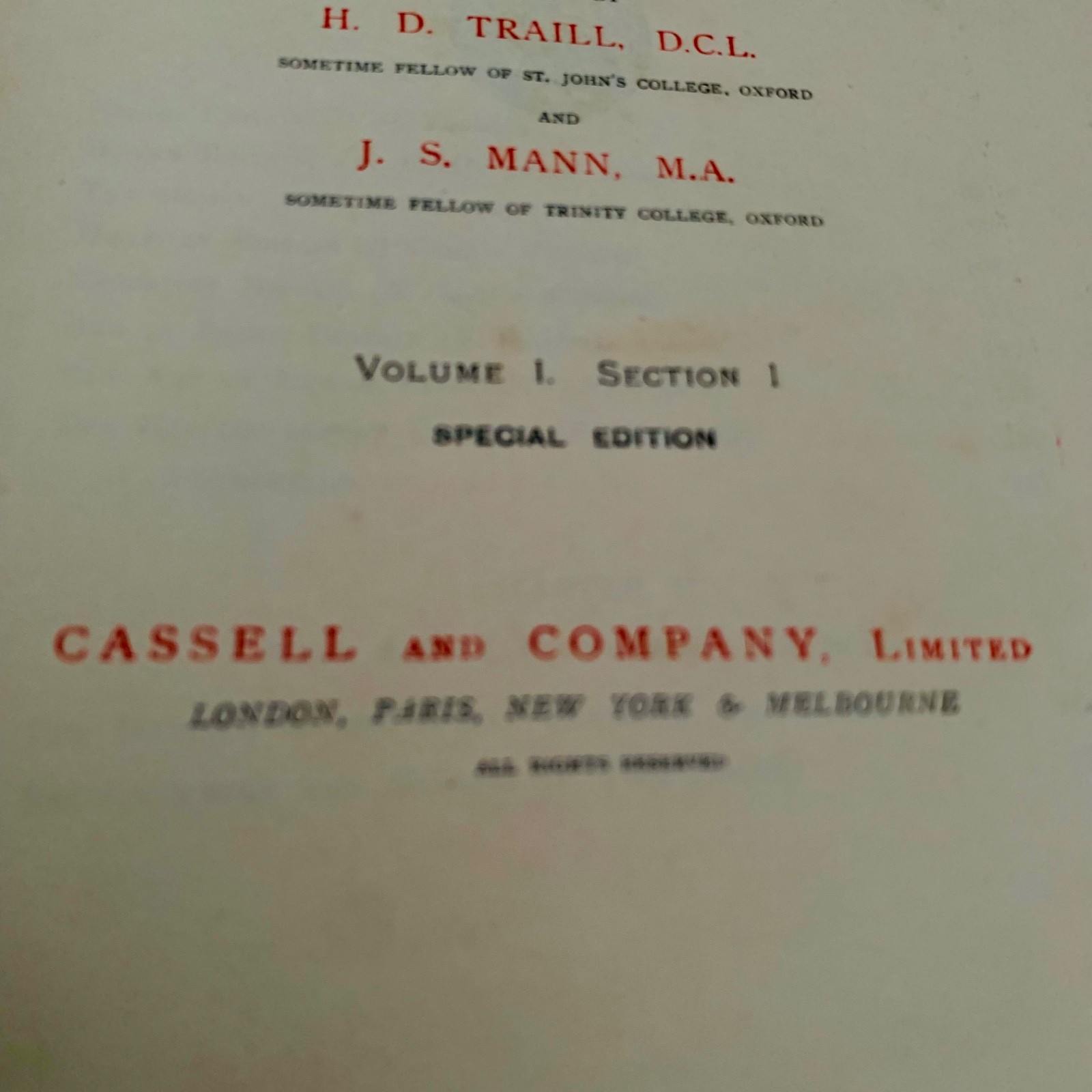 1901 Illustrated Edition “Social England” 12 Antique Books Cassel Fine Binding