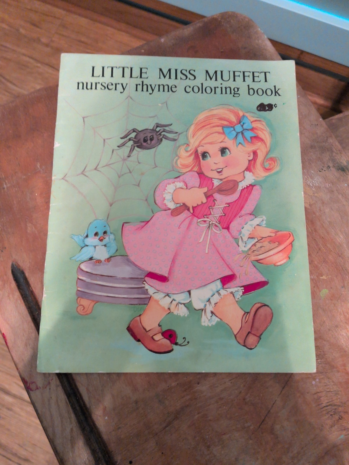 Vtg Little Miss Muffet Coloring Book Activity Booklet Nursery Rhyme 1986 Landoll