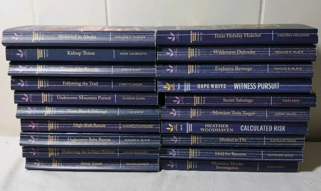Love Inspired Suspense Huge 20 Book Lot Harlequin Romance Paperback K-9
