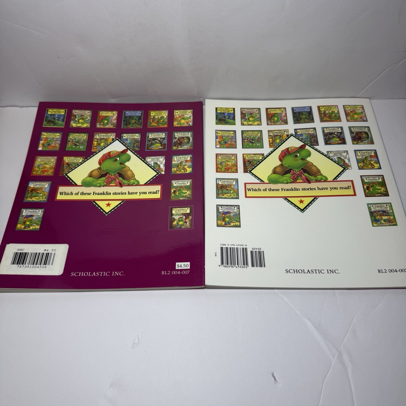 Lot Of 12 Franklin the Turtle Picture Books Paulette Bourgeois & Brenda Clark