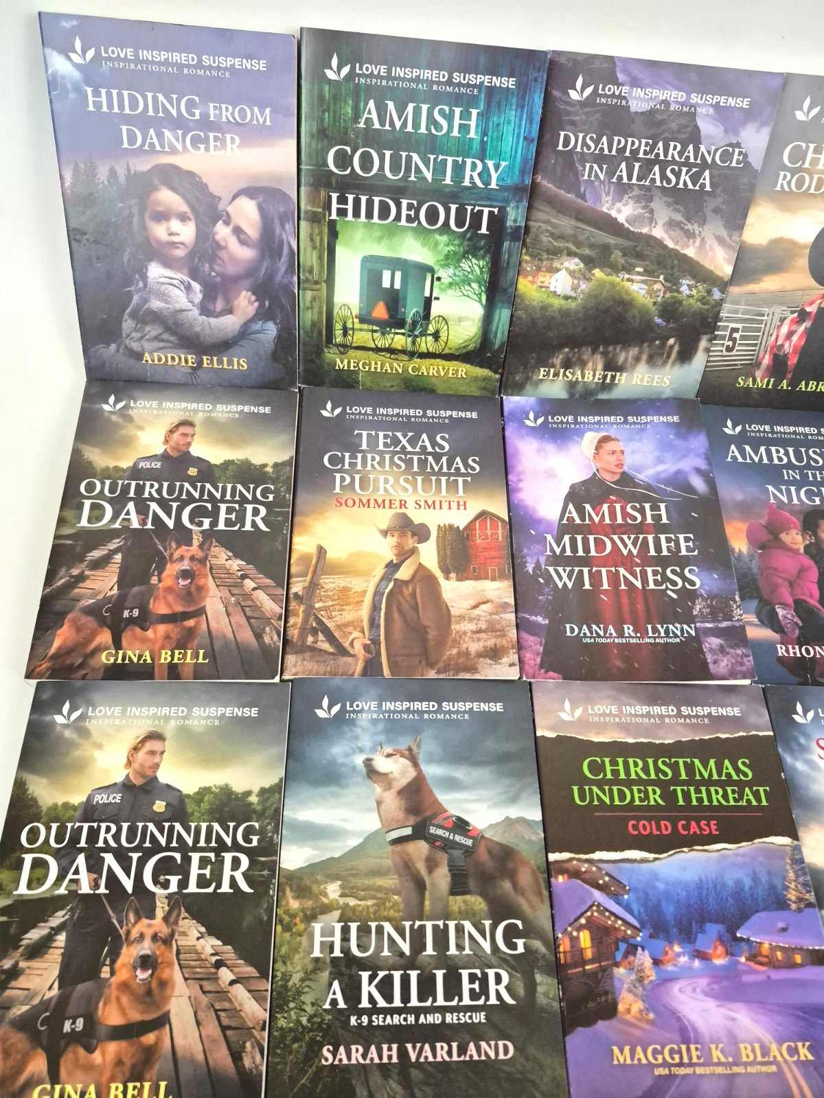 25 Love Inspired Suspense Books Lot Amish Texas Alaska K9 Romance Christian PB