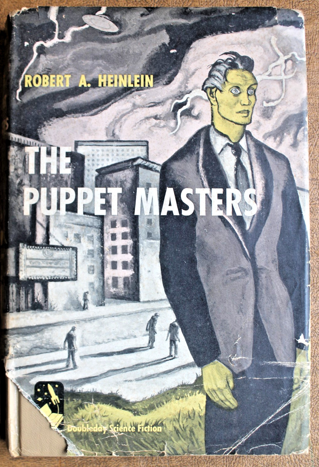 ROBERT HEINLEIN – THE PUPPET MASTERS – DOUBLEDAY SCI FI – HARDCOVER -BCE- 1951
