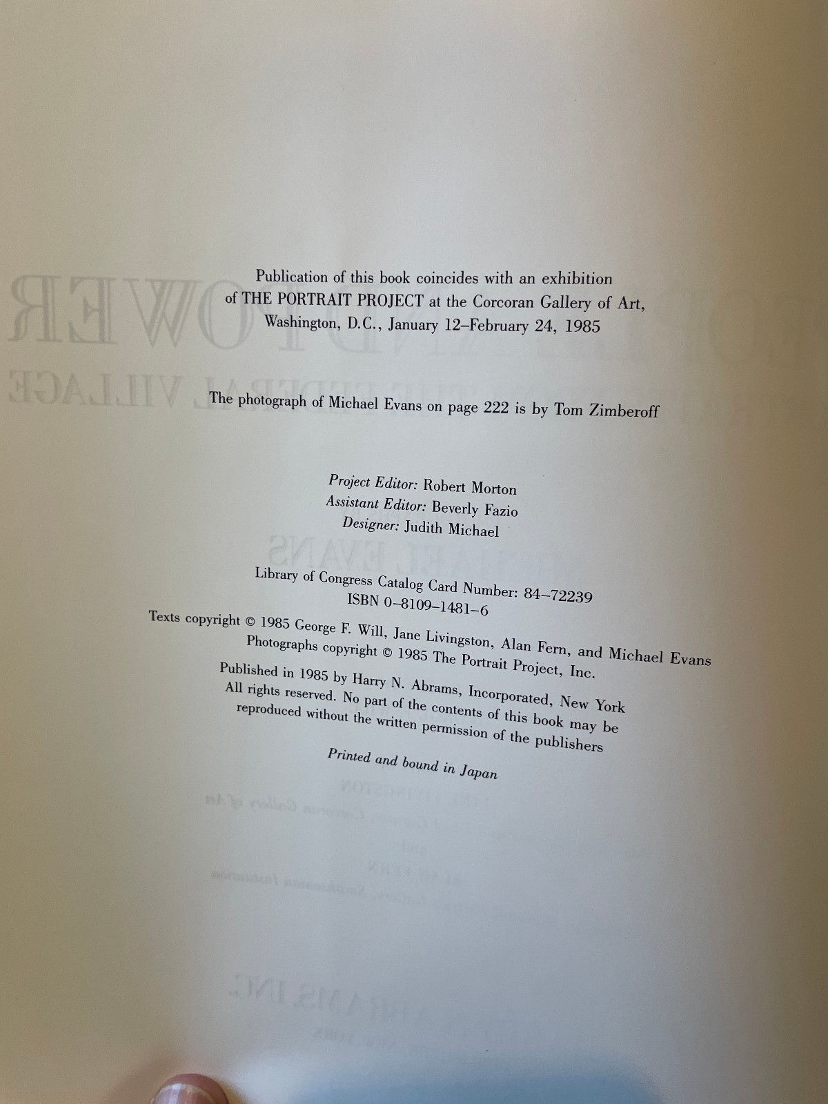 SIGNED Autograph by Donald Rumsfeld in book “People and Power” 1985 HC