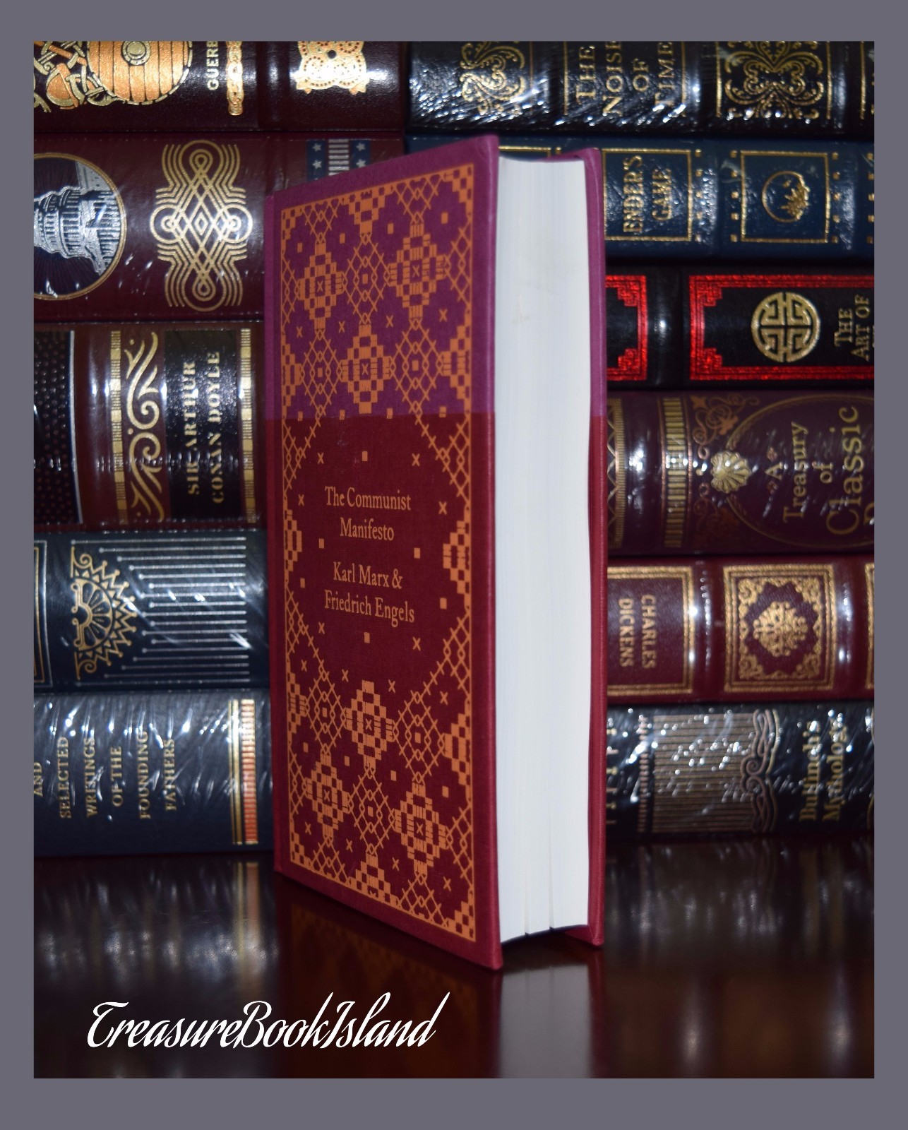 Communist Manifesto by Karl Marx New Ribbon Marker Hardcover Deluxe