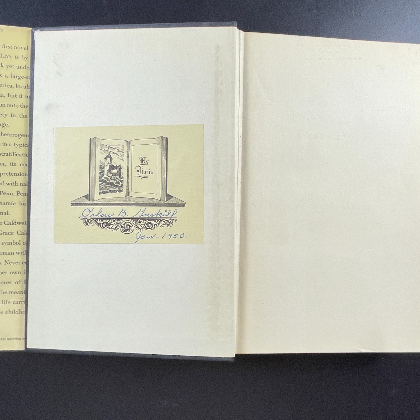 A Rage to Live John O’Hara Random House 1949 1st edition Fourth Printing