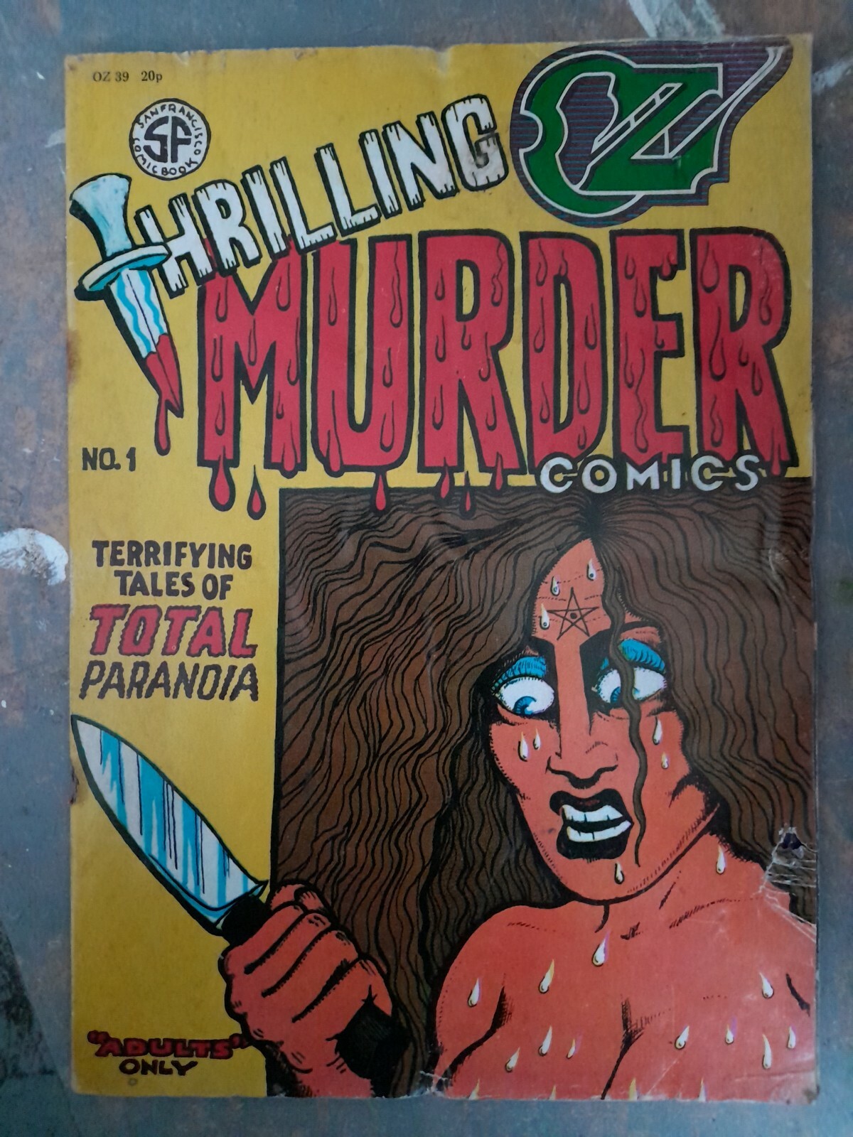 OZ MAG No.39 / THRILLING MURDER COMICS COVER [December 1971]