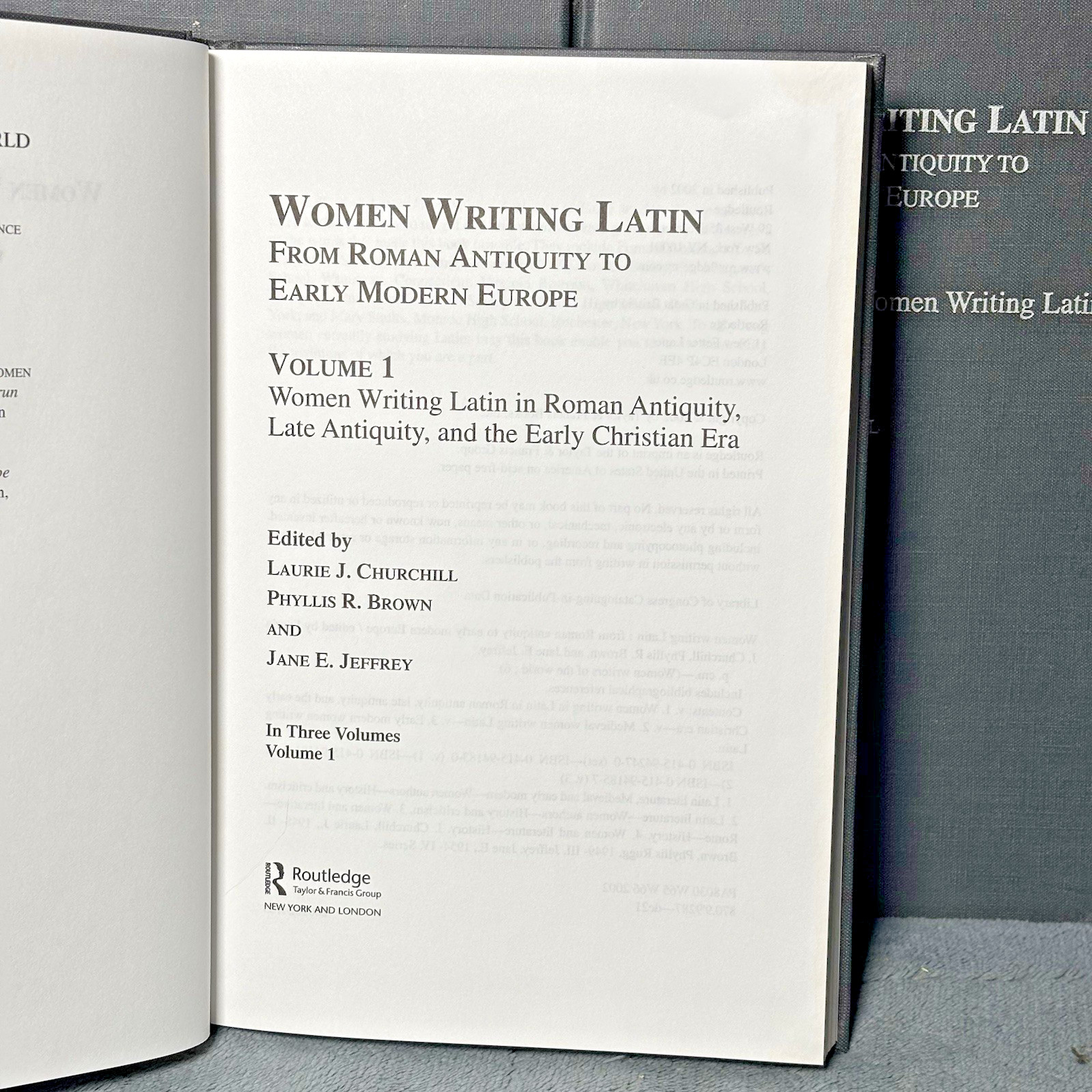 Women Writing Latin: From Roman Antiquity to Early Modern Europe 3 Vol Set