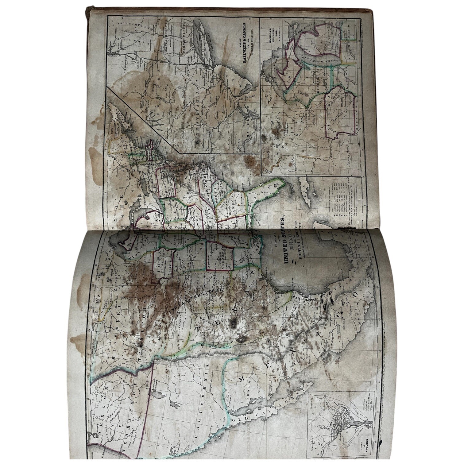 Antique Modern Atlas To Accompany Woodbridge Universal Geography 1840