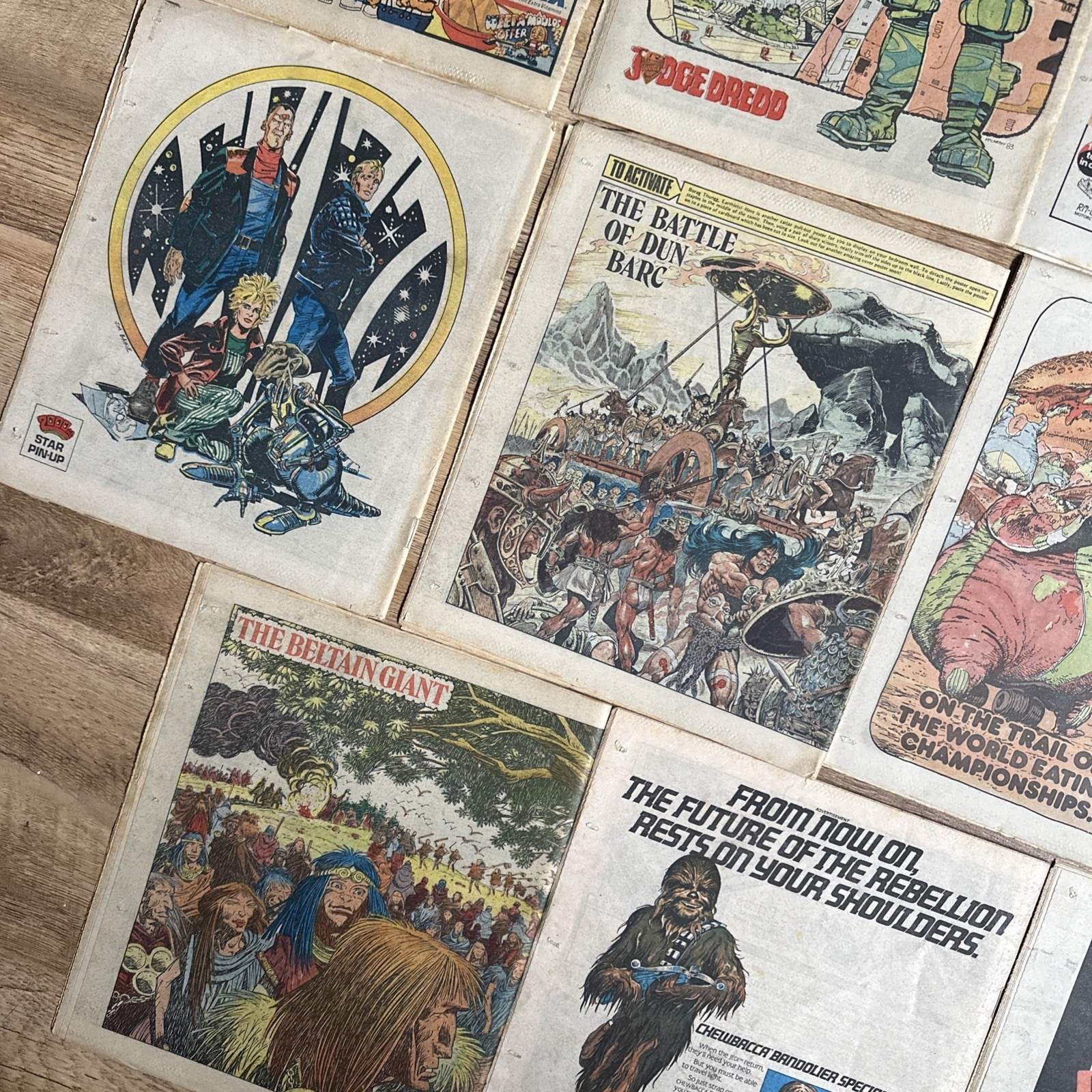 2000AD Progs Judge Dredd issues 321 – 339 job lot