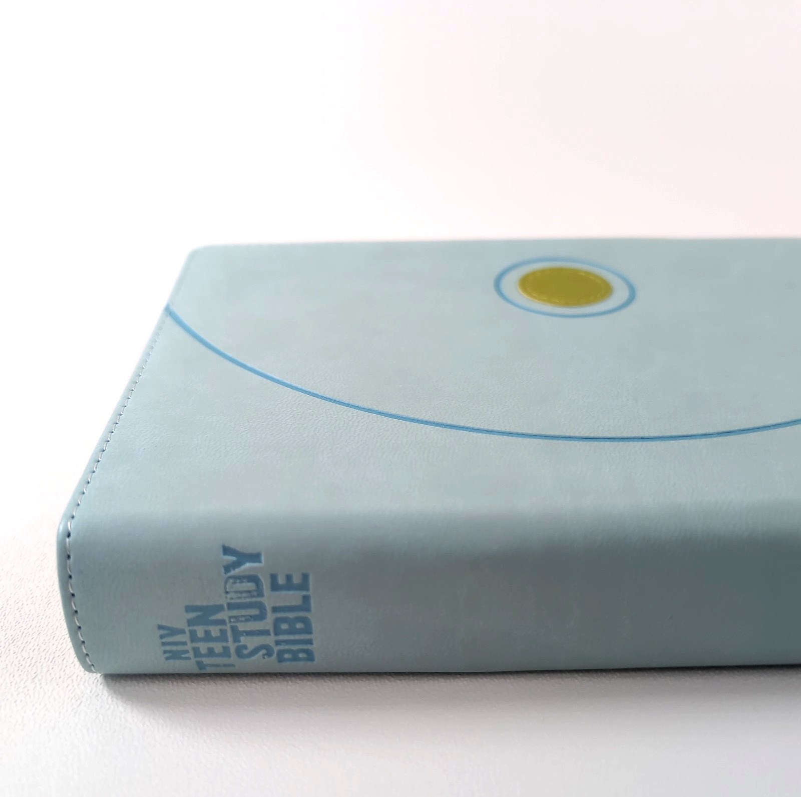 NEW! NIV Teen Study Bible COMPACT Version Italian Duo Leathersoft Blue Kiwi Pink