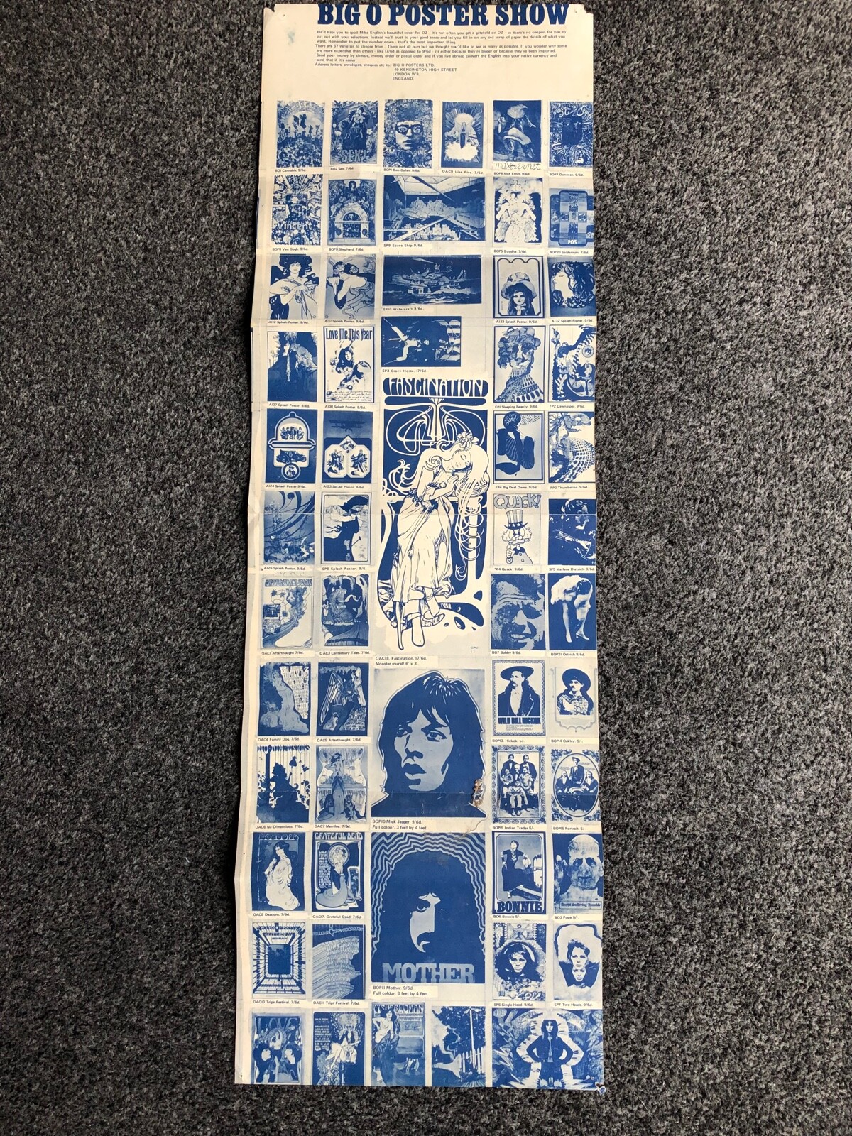 OZ MAGAZINE No.13 with ‘Catherine and the Wheel of Fire’ poster, June 1968
