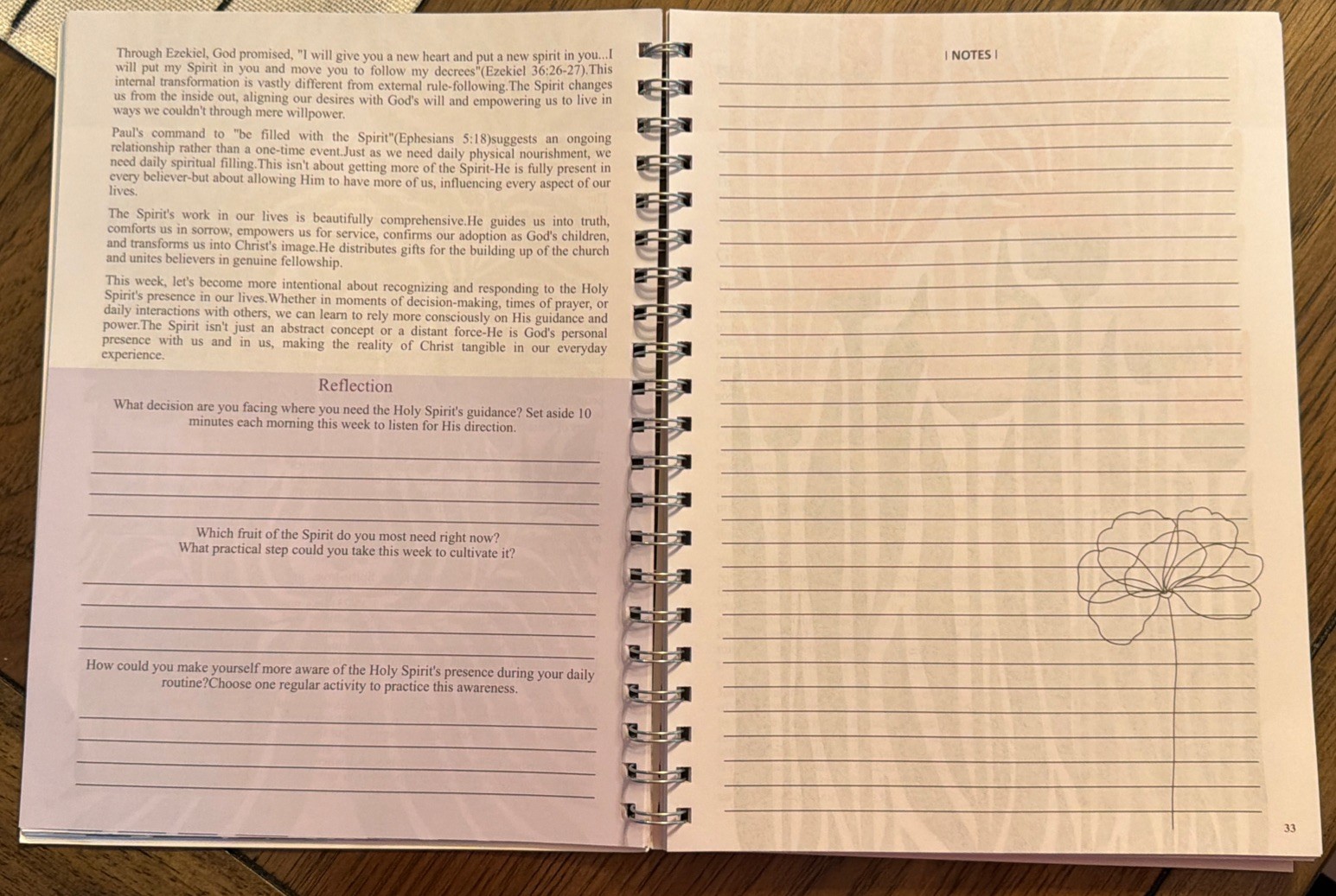 New – The Bible in a Year: 52-Week Journey Through God’s Word, Spiral Bound