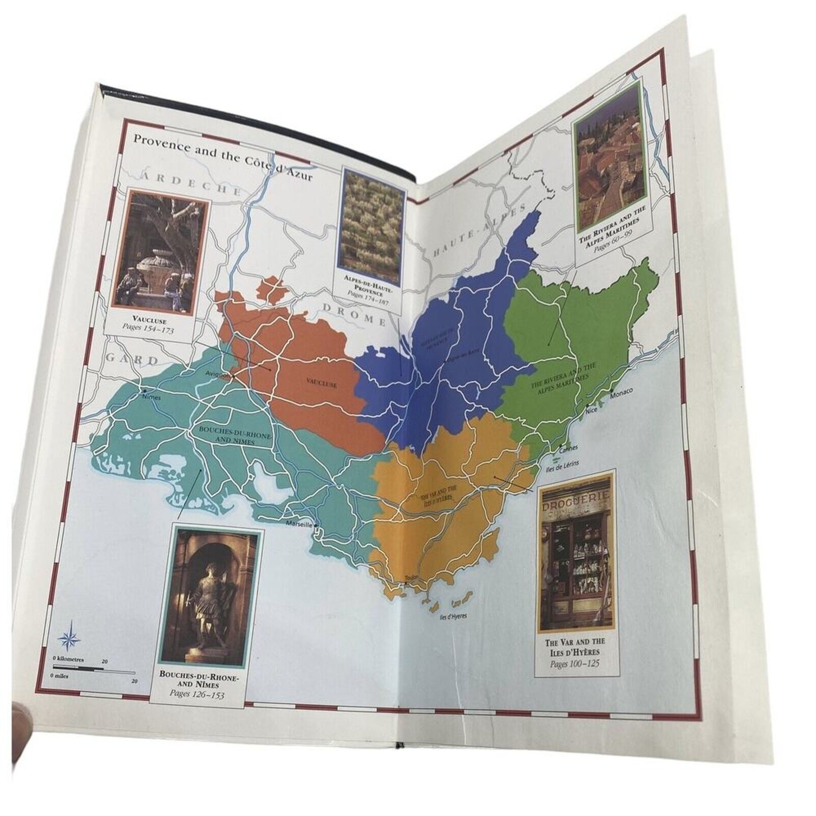 Provence & The Cote D’Azur: DK Travel Guides Revised 2001 Maps Photos 264 Pages