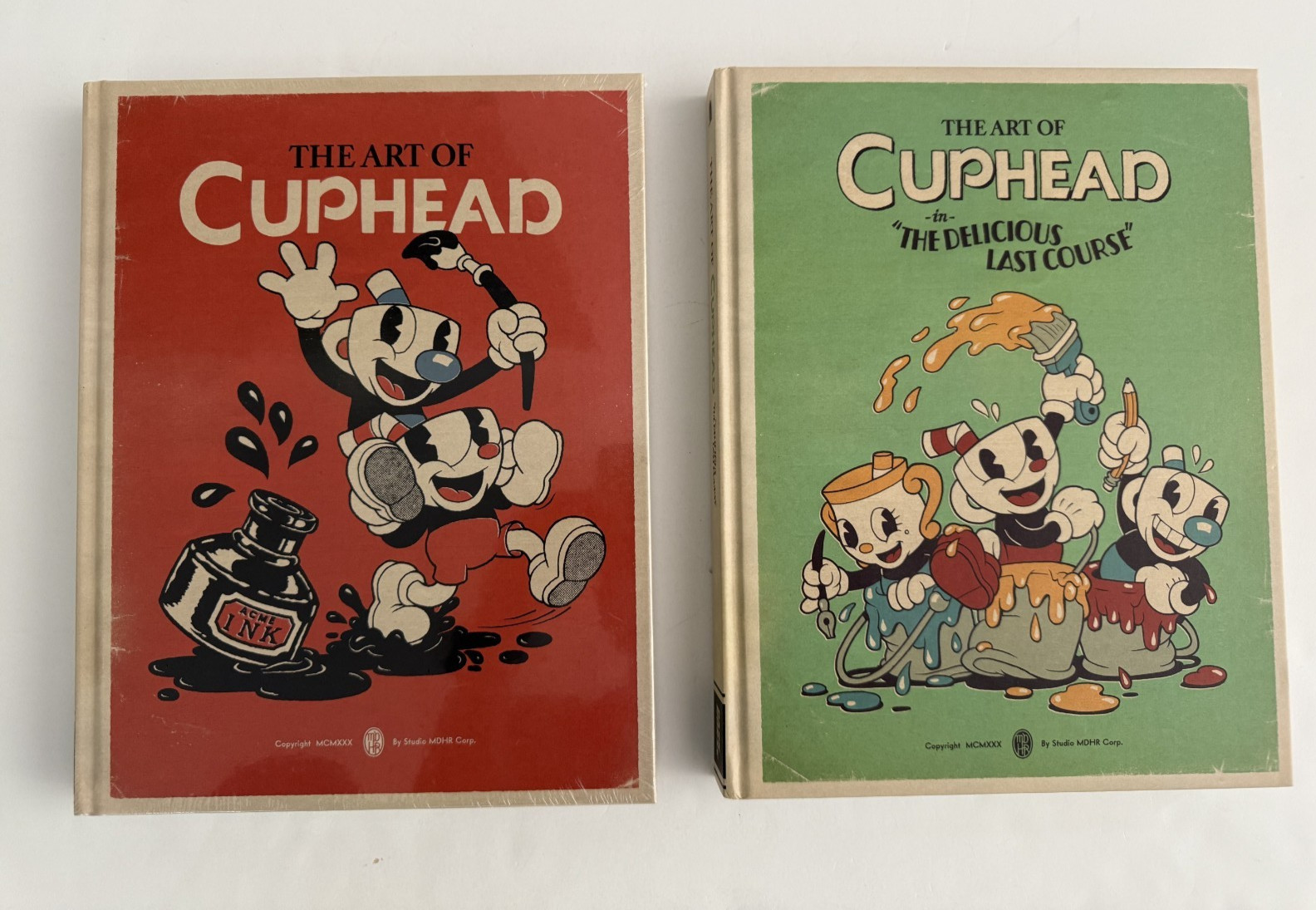 THE ART OF CUPHEAD + THE DELICIOUS LAST COURSE HC LOT OF 2 DARK HORSE HARDCOVER