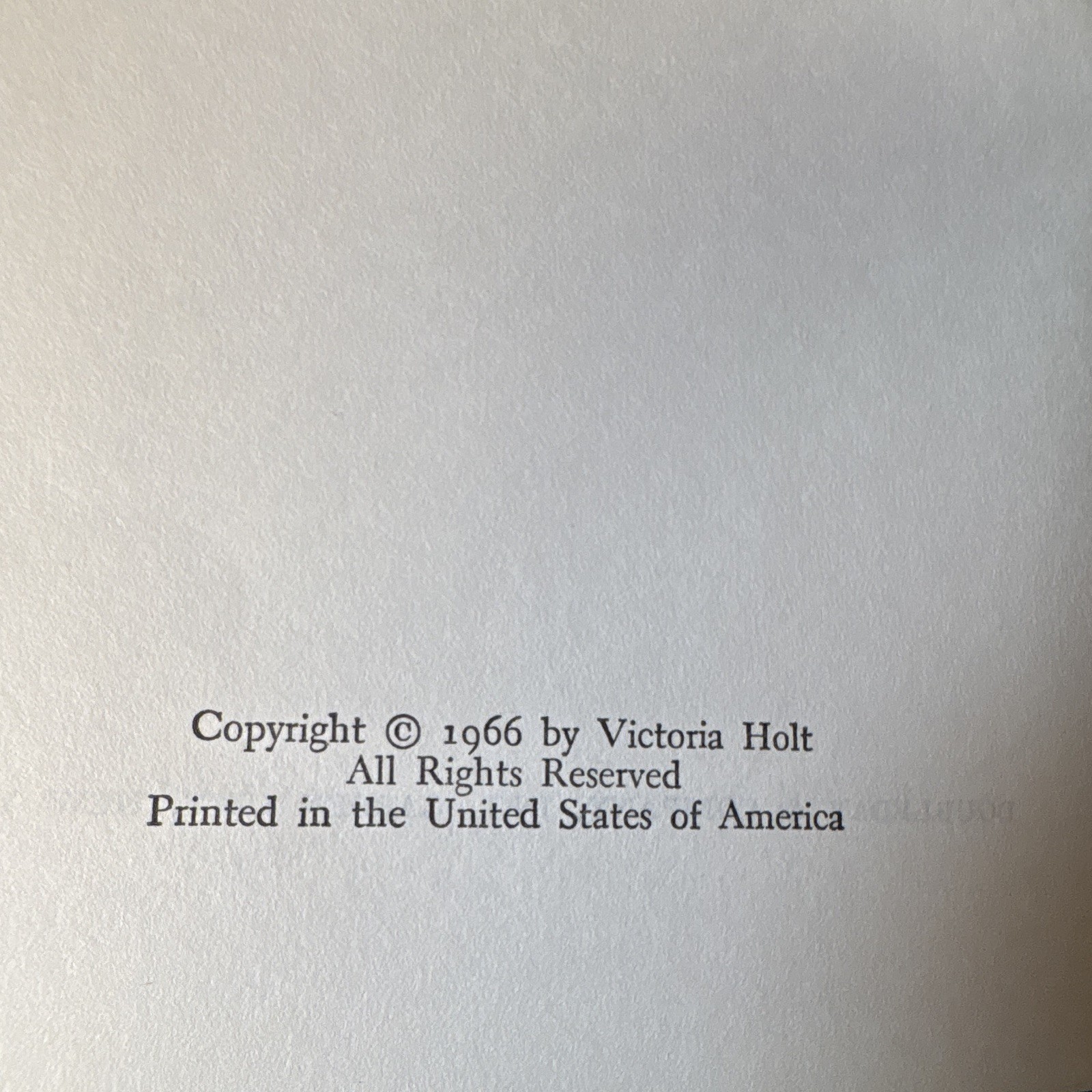 Victoria Holt Menfreya in the Morning HC Dust Jacket Morrow 1966