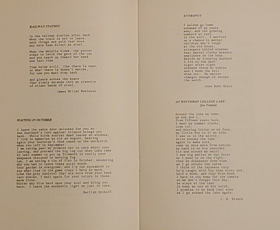 1977 & 1978 Kudzu Poetry Magazines, Cayce, South Carolina (2 Issues)