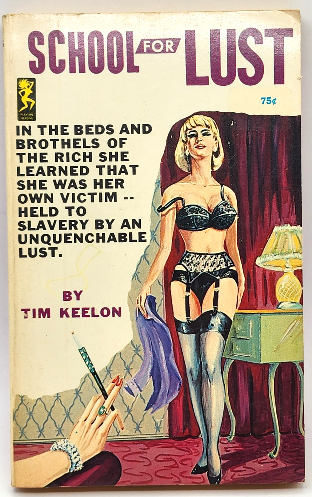 School for Lust by Tim Keelon, Playtime Book 726-S, 1965 GGA paperback VG