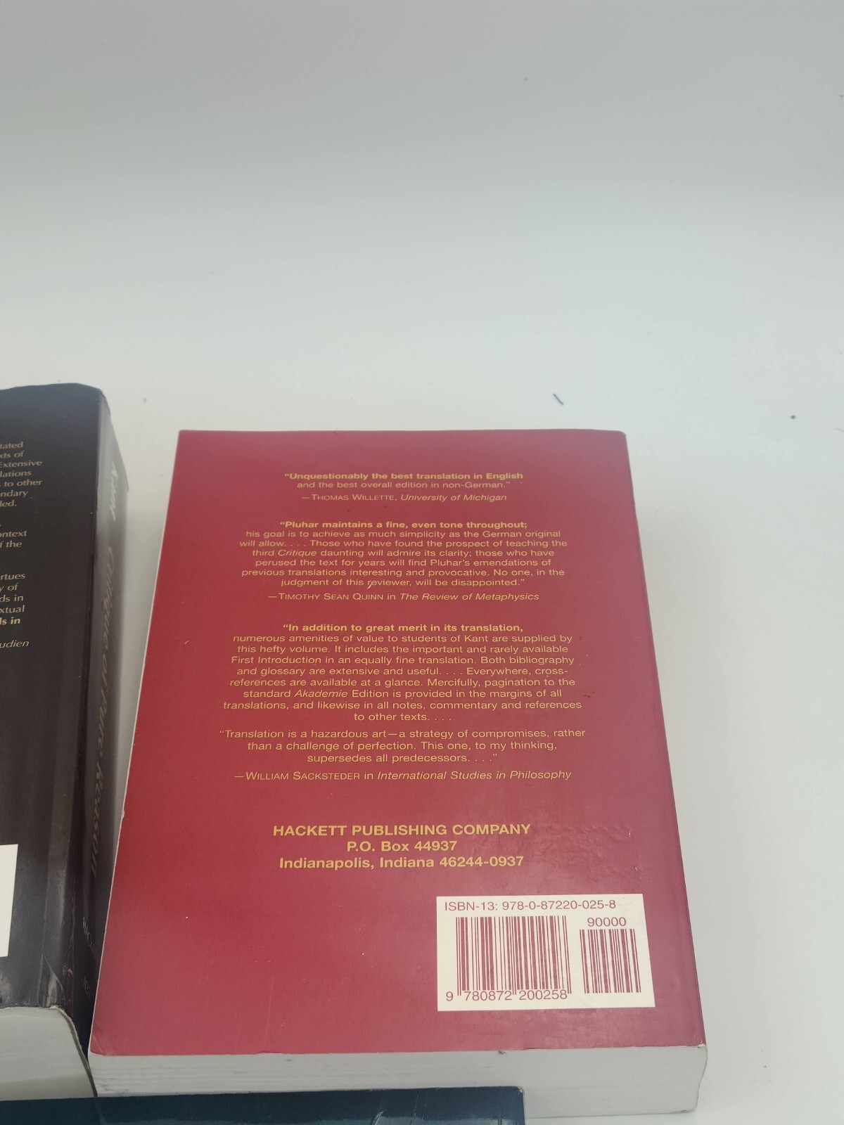 Three Critiques 3-volume Set Vol. 1 Critique of Pure Reason Vol. 2 Kant Immanuel
