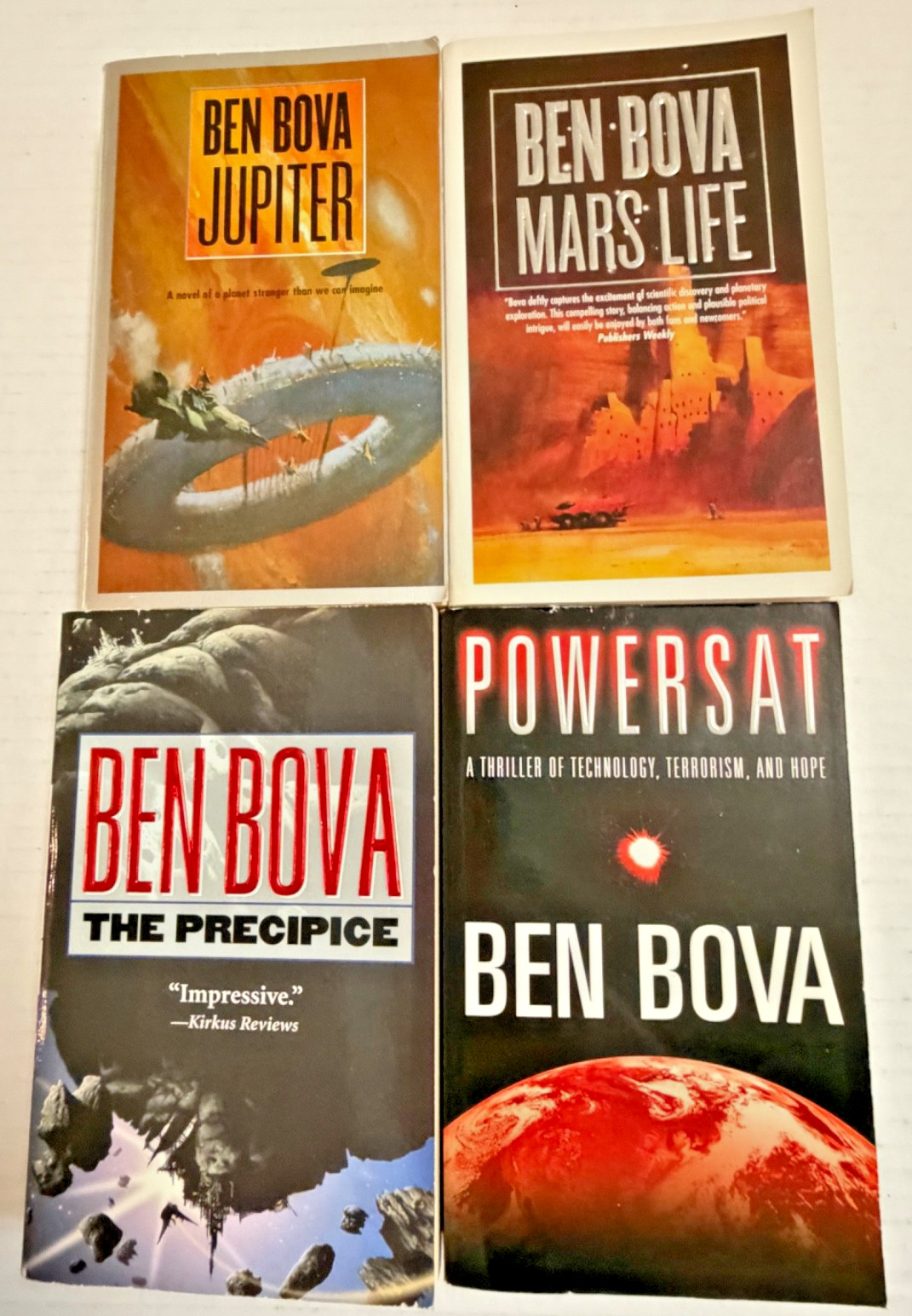 Ben Bova TOR 4 Book Lot – Mars Life, Venus, Saturn & Farside