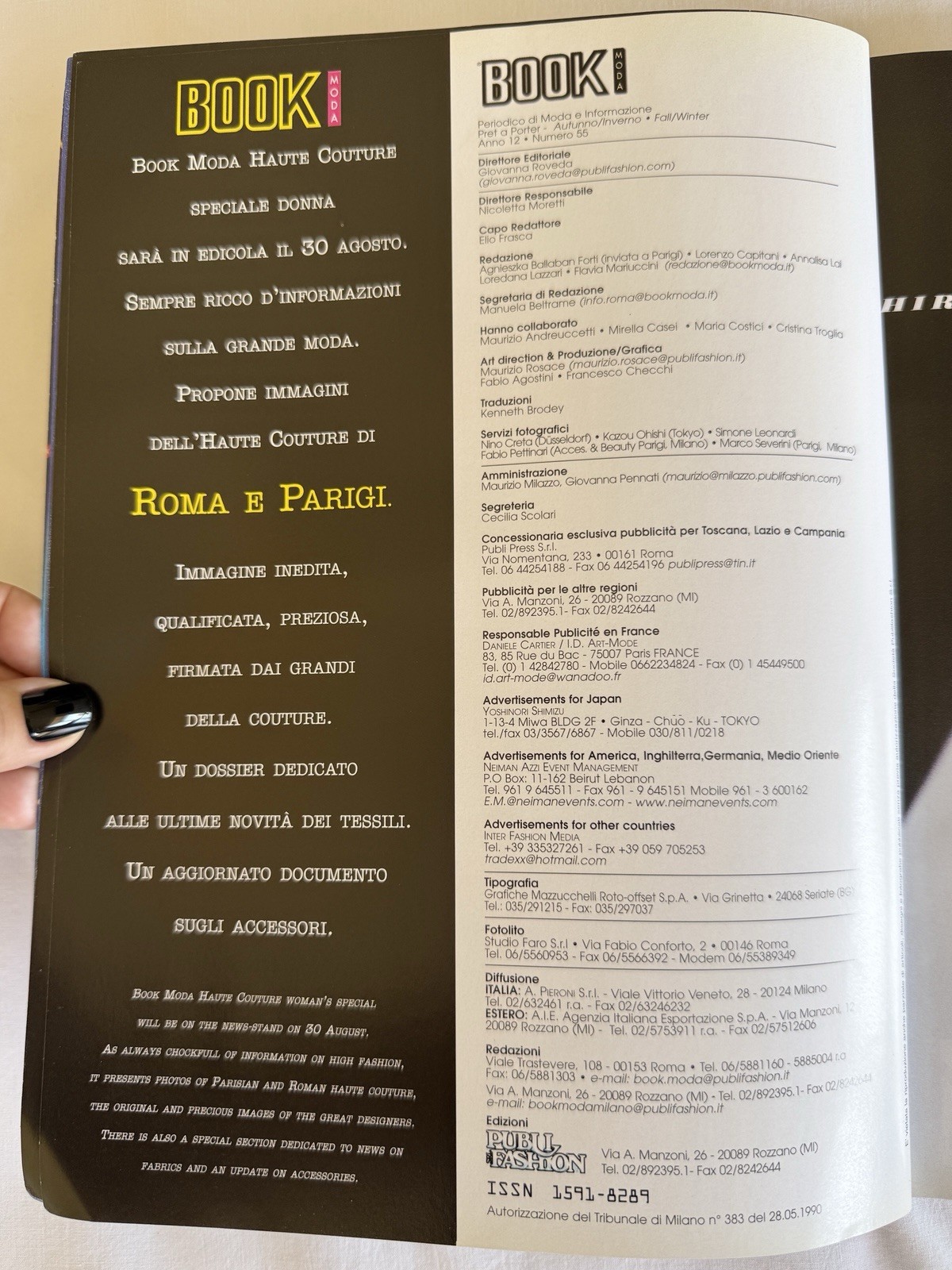 Book Moda magazine Milan Fashion Magazine Italian Special Ed 2001 2002 495 Pgs