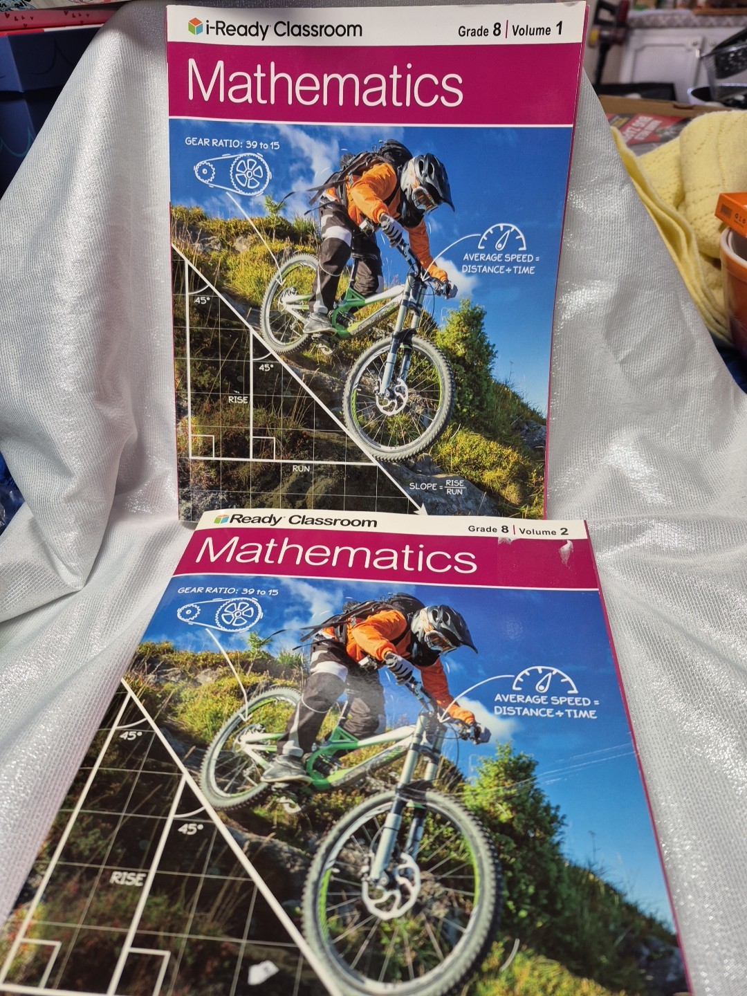 i Ready Classroom Mathematics Grade 8 Volumes 1 & 2 Student Edition Unit 1-7 New