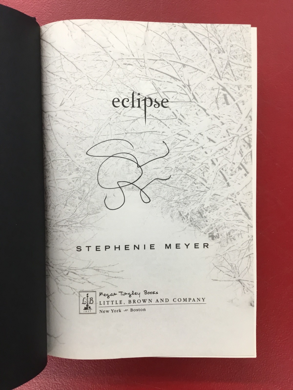 Eclipse 6×9 Book SIGNED by Stephenie Meyer 1st Ed. Hardcover Twilight Saga