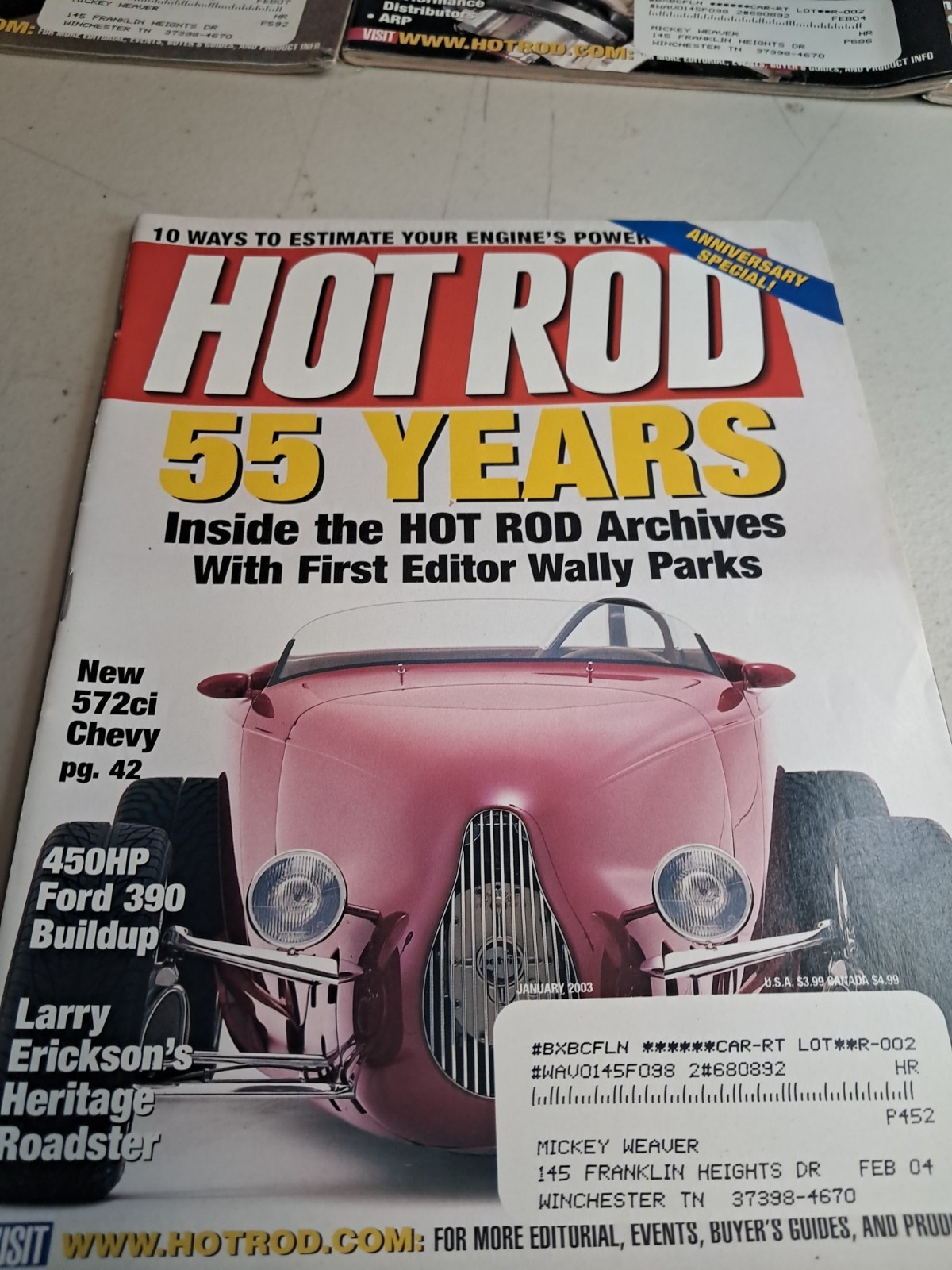 Vtg Lot Of 9 Hot Rod Magazines From 2003