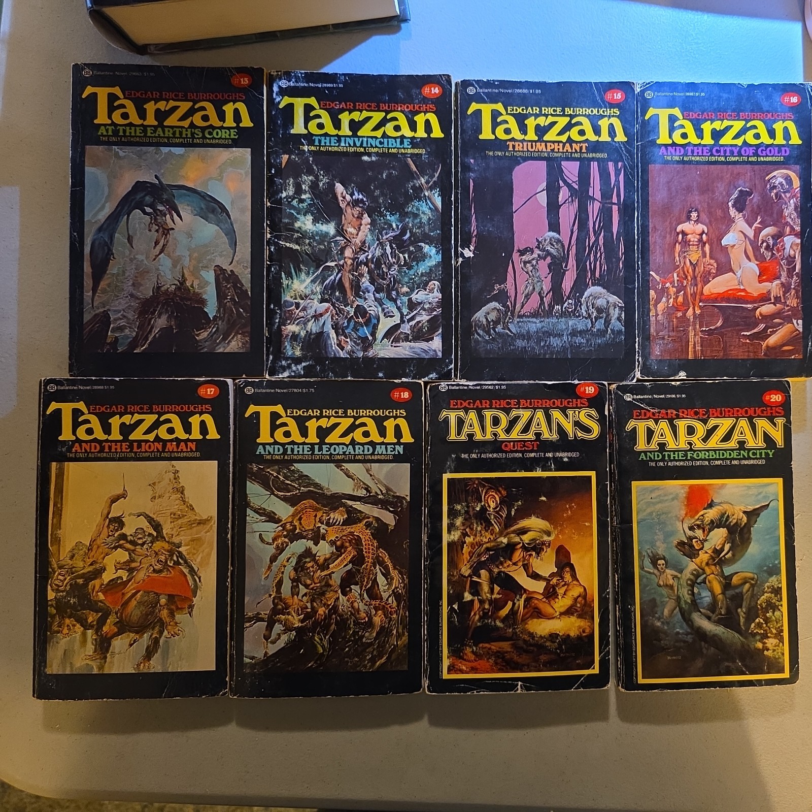 Edgar Rice Burroughs TARZAN Ace BB Novel Lot #1–24 (Missing 4) Vintage Paperbac