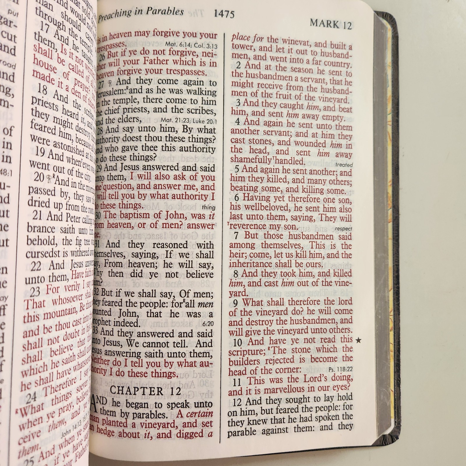Holy Bible KJV Giant Print Red Letter Reference Concordance 1976 Regency
