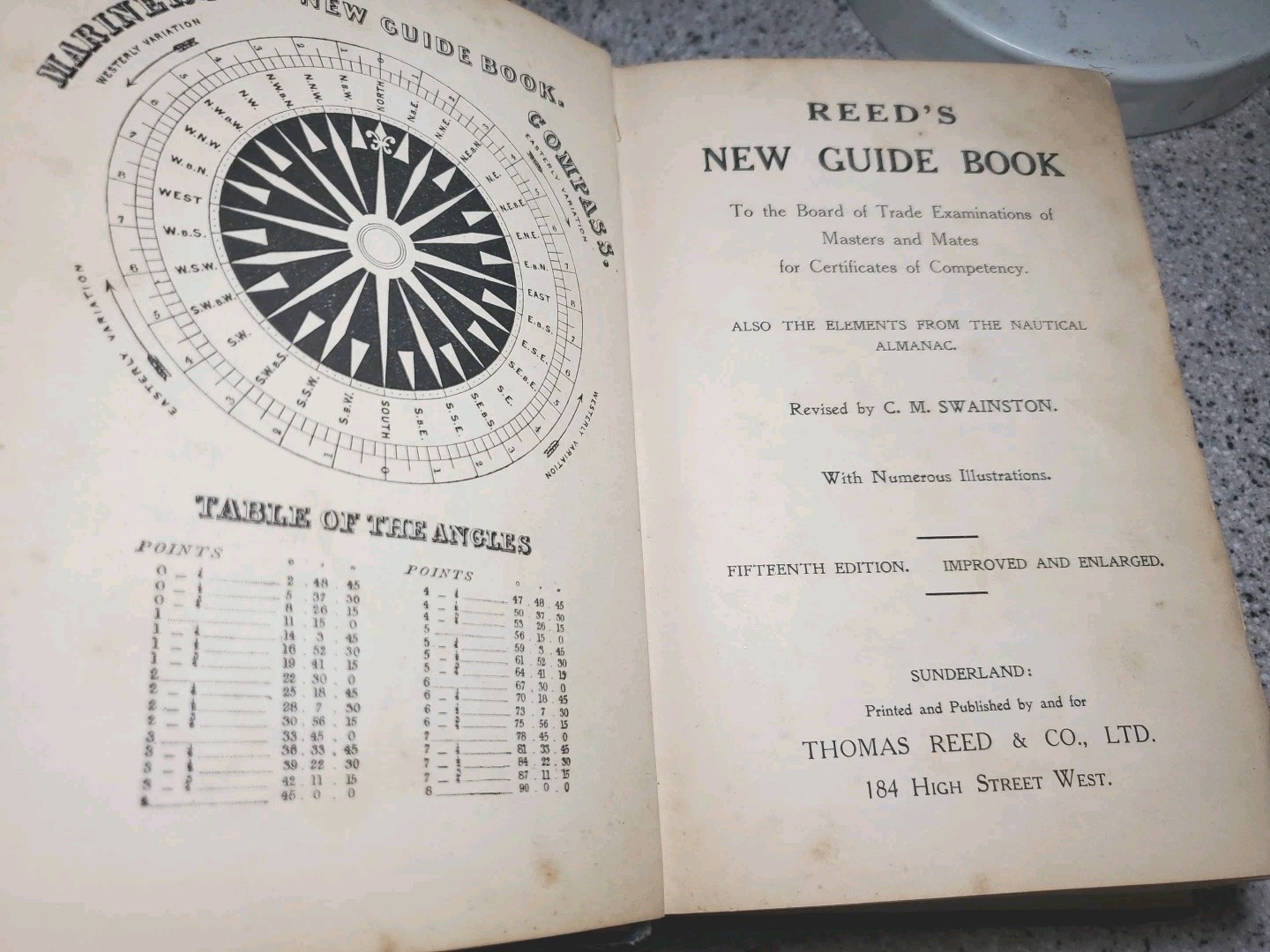 REED’S NEW GUIDE BOOK TO THE LOCAL MARINE EXAMS SUNDERLAND 1899 1800s