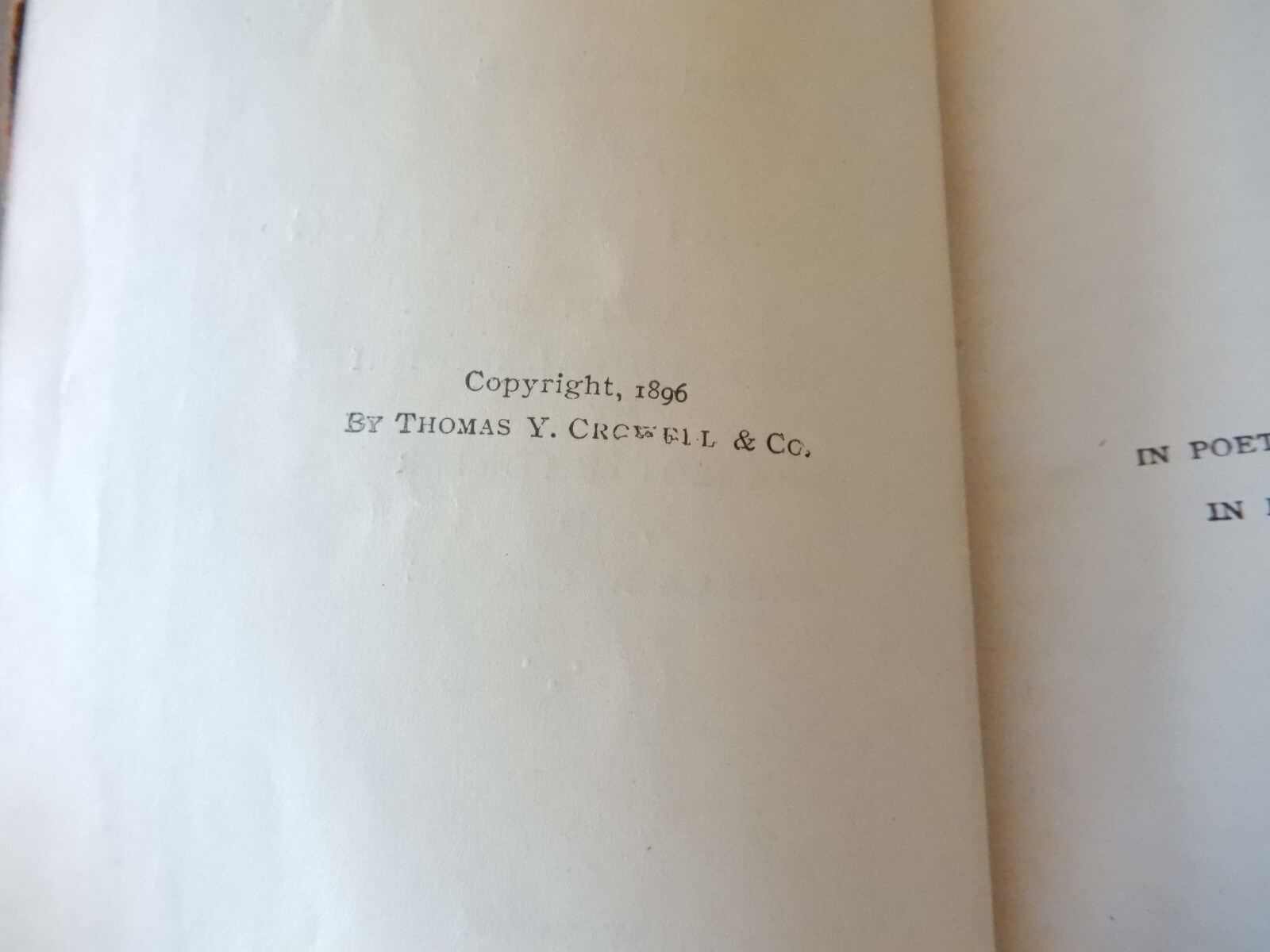 ROBERT BROWNING’S POEMS printed 1896, 512 pages – all pages are intact