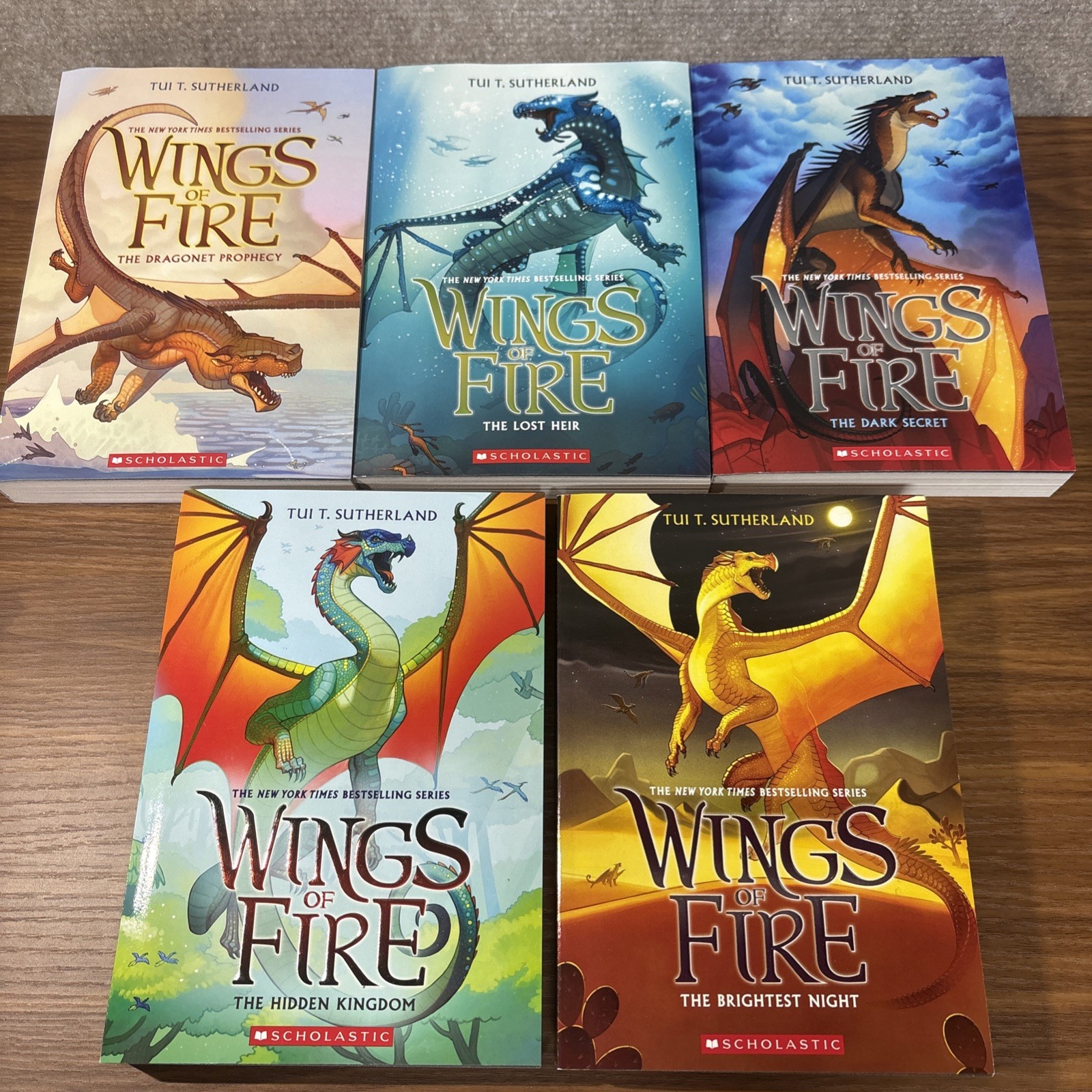Wings of Fire Novels Books Bundle Collection Lot Set (1 -5) Tui T Sutherland