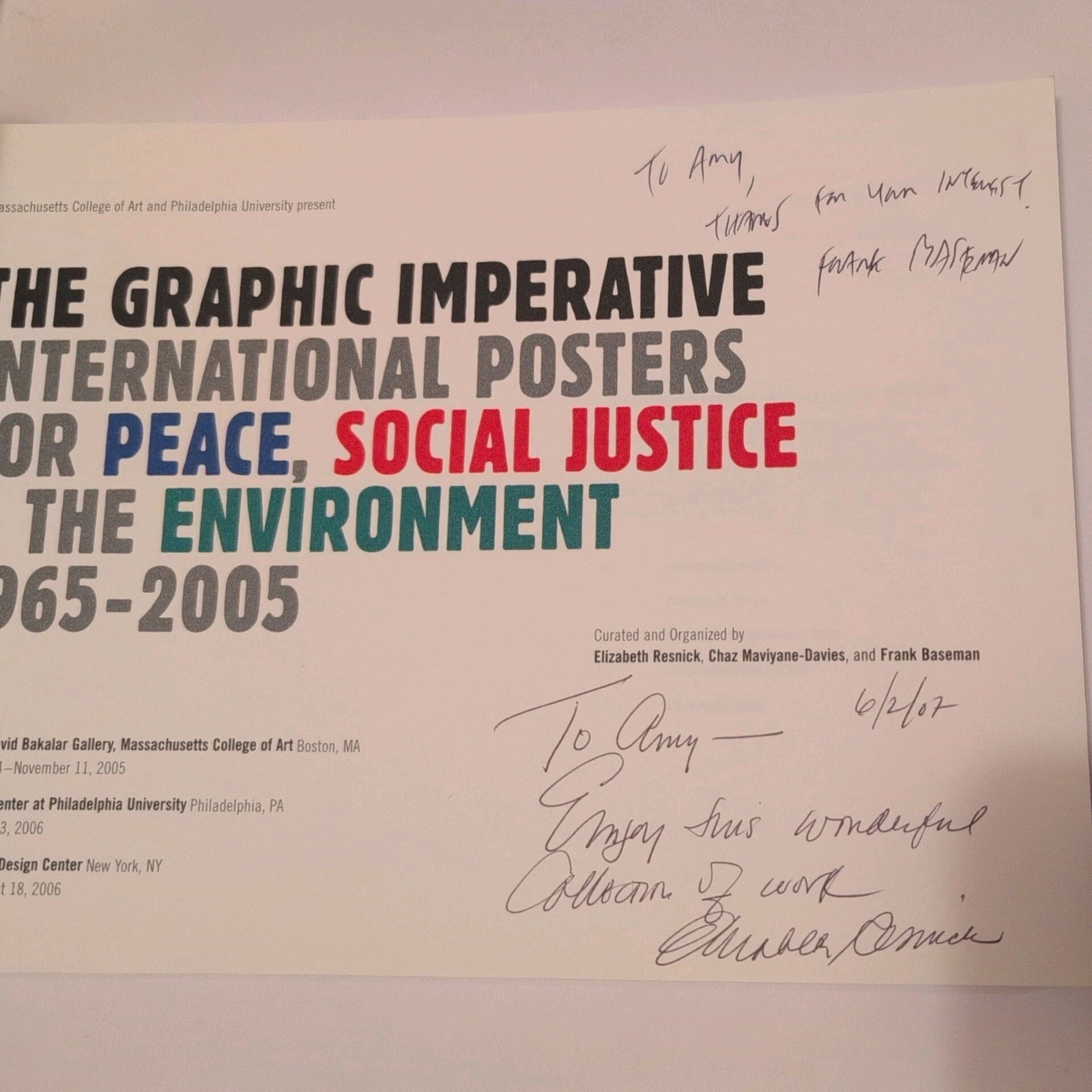 The Graphic Imperative: International Posters For Peace / 1965-2005