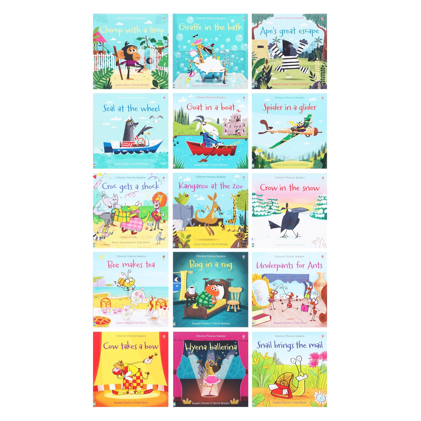 Usborne First Phonics Reading Library 15 Books – Ages 0-5 – Paperback