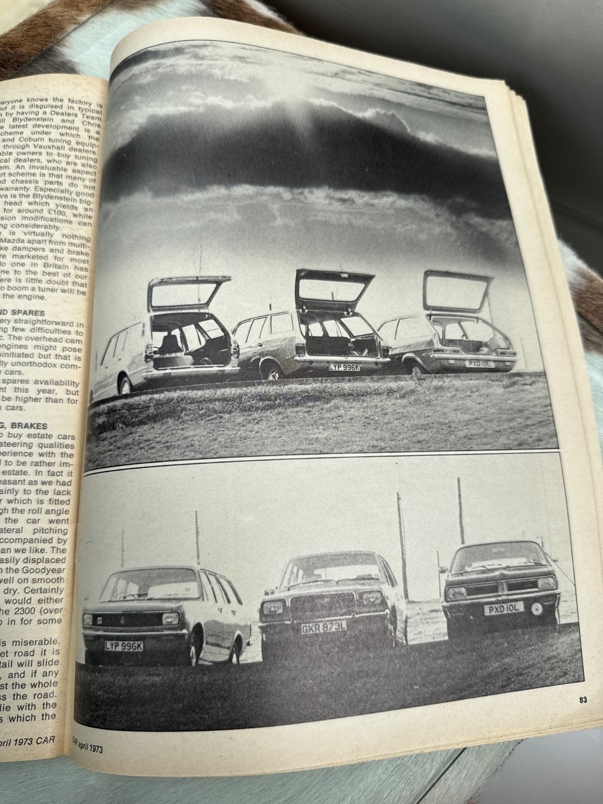 CAR Magazine April 1973, Excalibur, Audi 80, porsche Tapiro, Excalibur