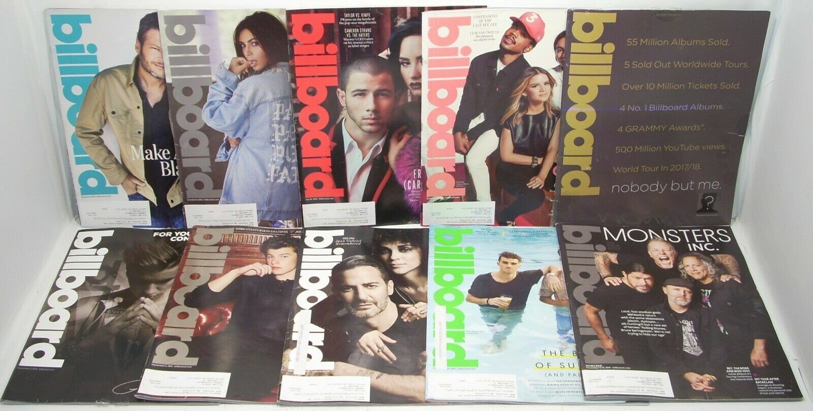 Billboard Magazine Lot [ MULTI-LISTING ] 2016-2019 Rock Hip-Hop R&B Country