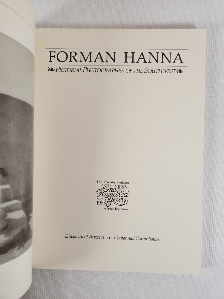 Forman Hanna:Pictorial Photographer Of The Southwest 1985 PB 1st, 1st VG