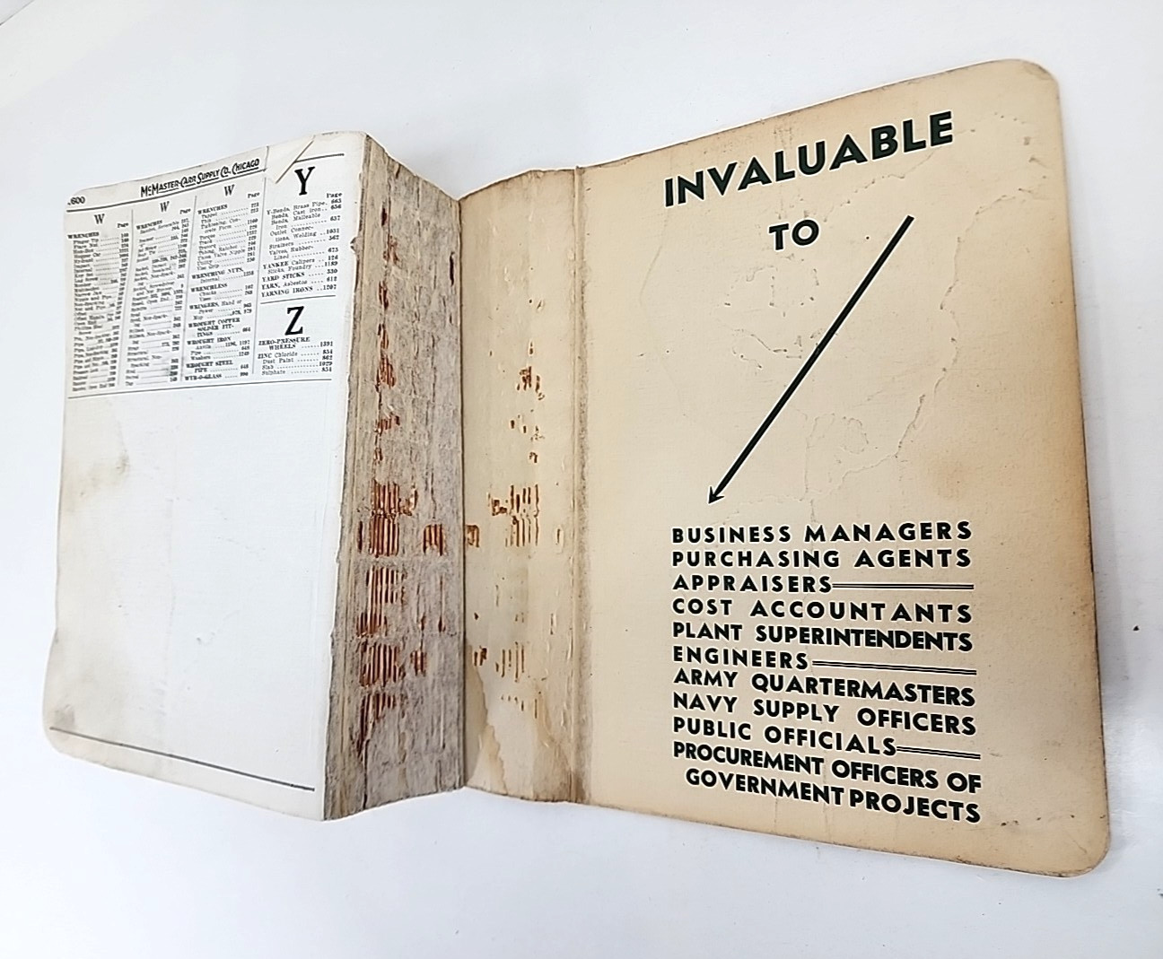 Vintage McMaster Carr Supple Co Catalog 57 Copyright 1950 (1600 Pages) Tools